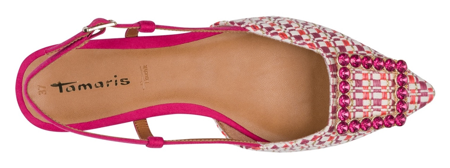 Tamaris Slingpumps  Blockabsatz, Sommerschuh, Businesschuh in spitzer Form