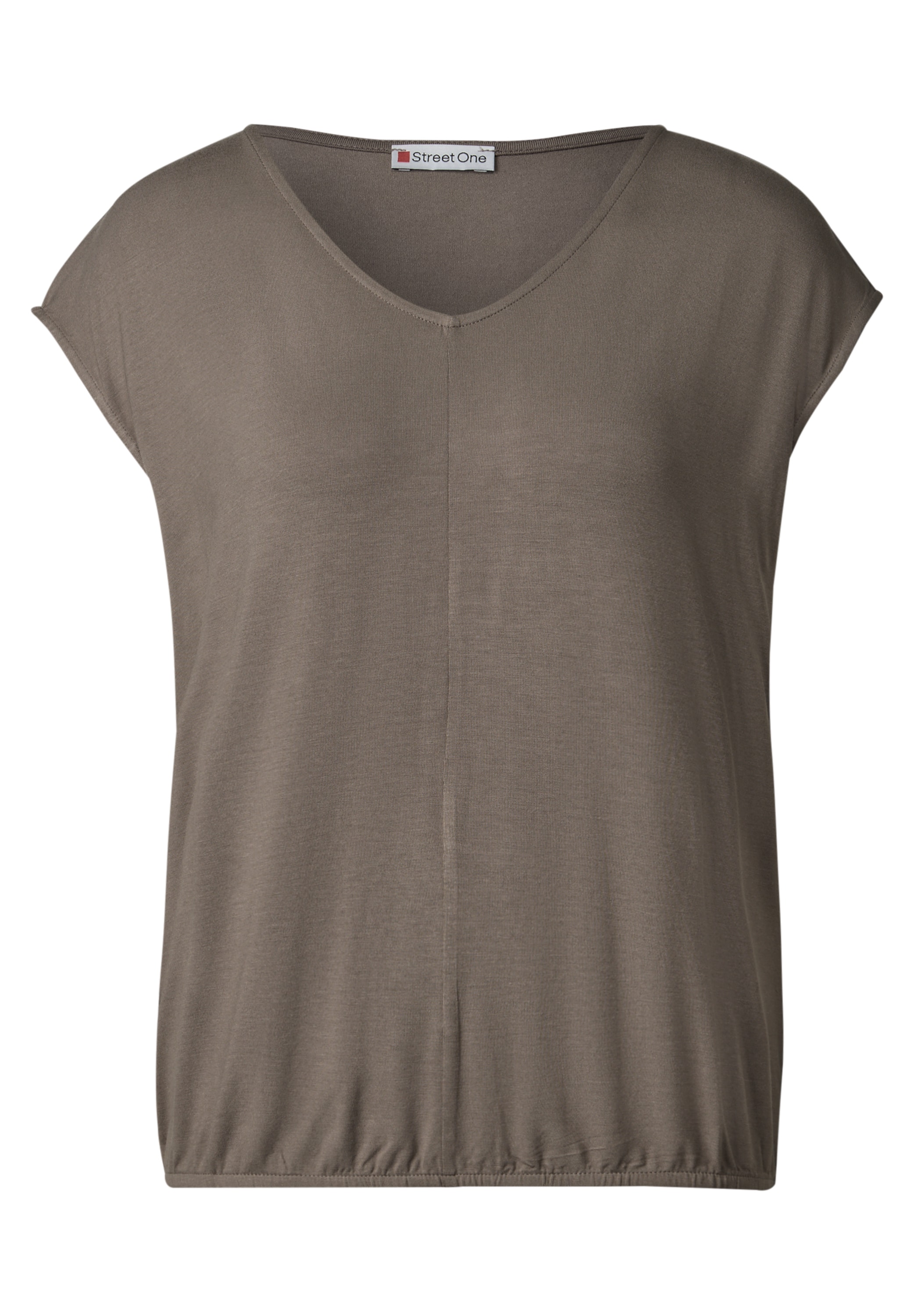 STREET ONE T-Shirt, bestehend aus einem Materialmix
