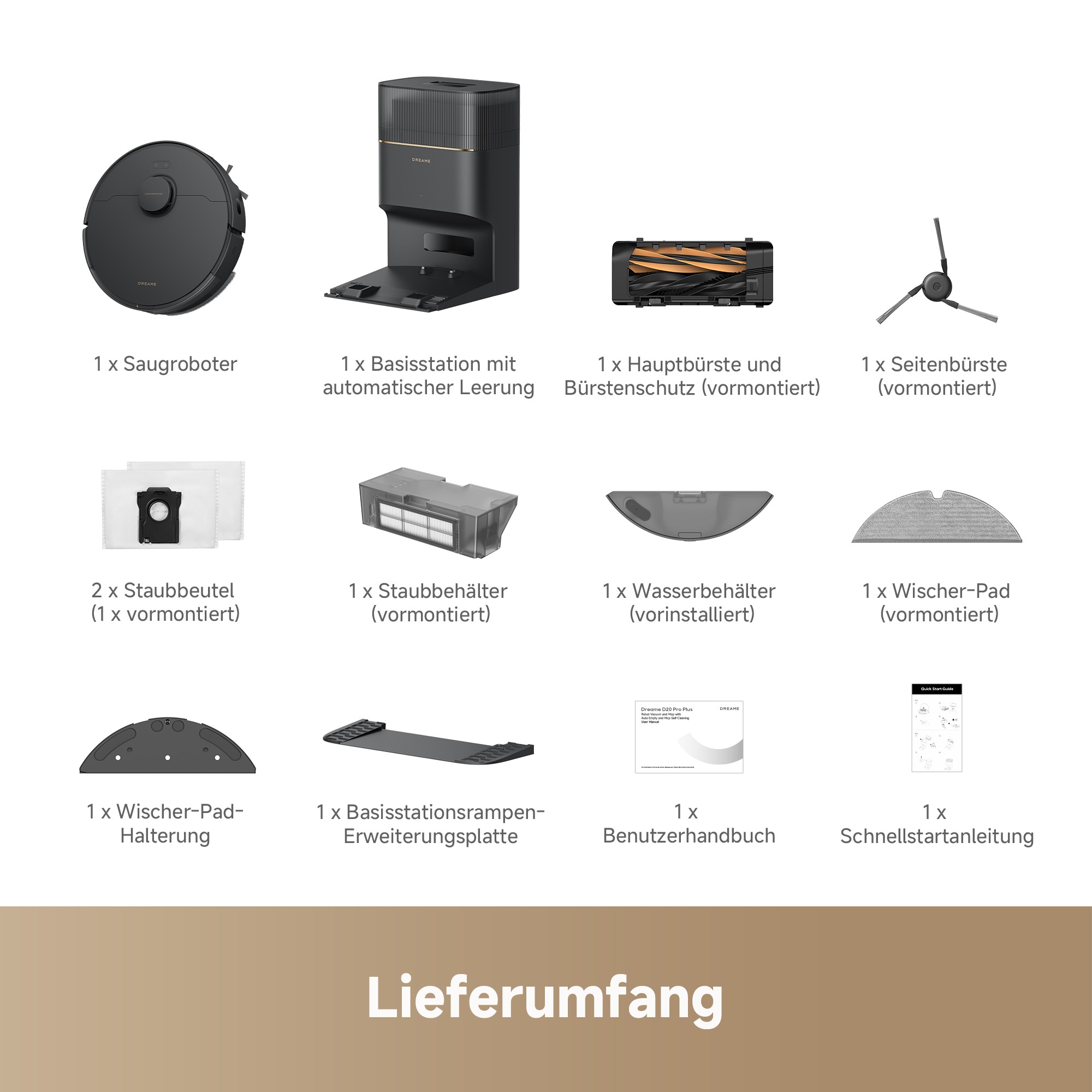 Dreame Saugroboter »mit Wischfunktion D20 Pro Plus«