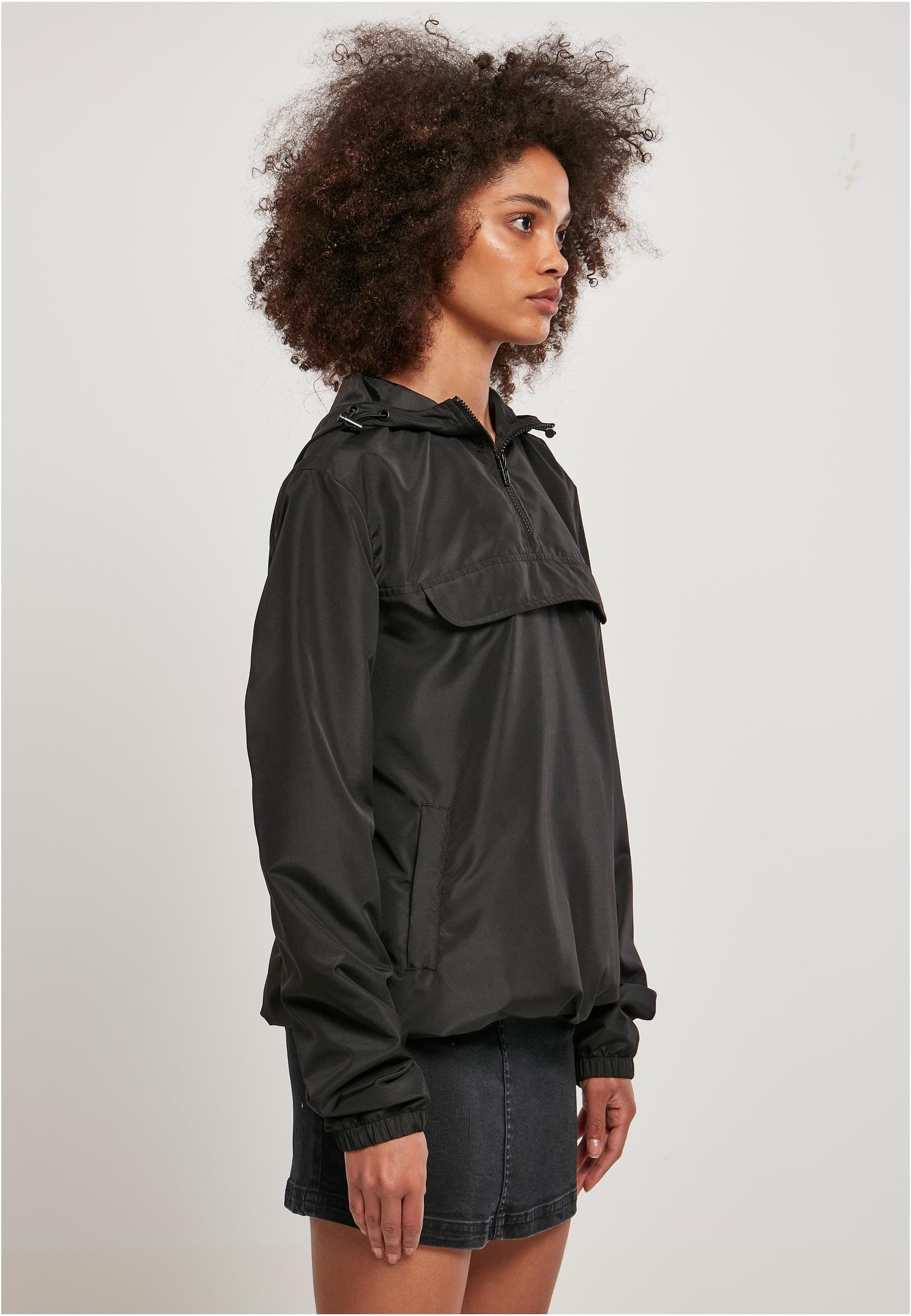 Ladies Pull Jacket«, ohne kaufen »Damen | URBAN Outdoorjacke Basic Over Kapuze Recycled für (1 CLASSICS St.), BAUR