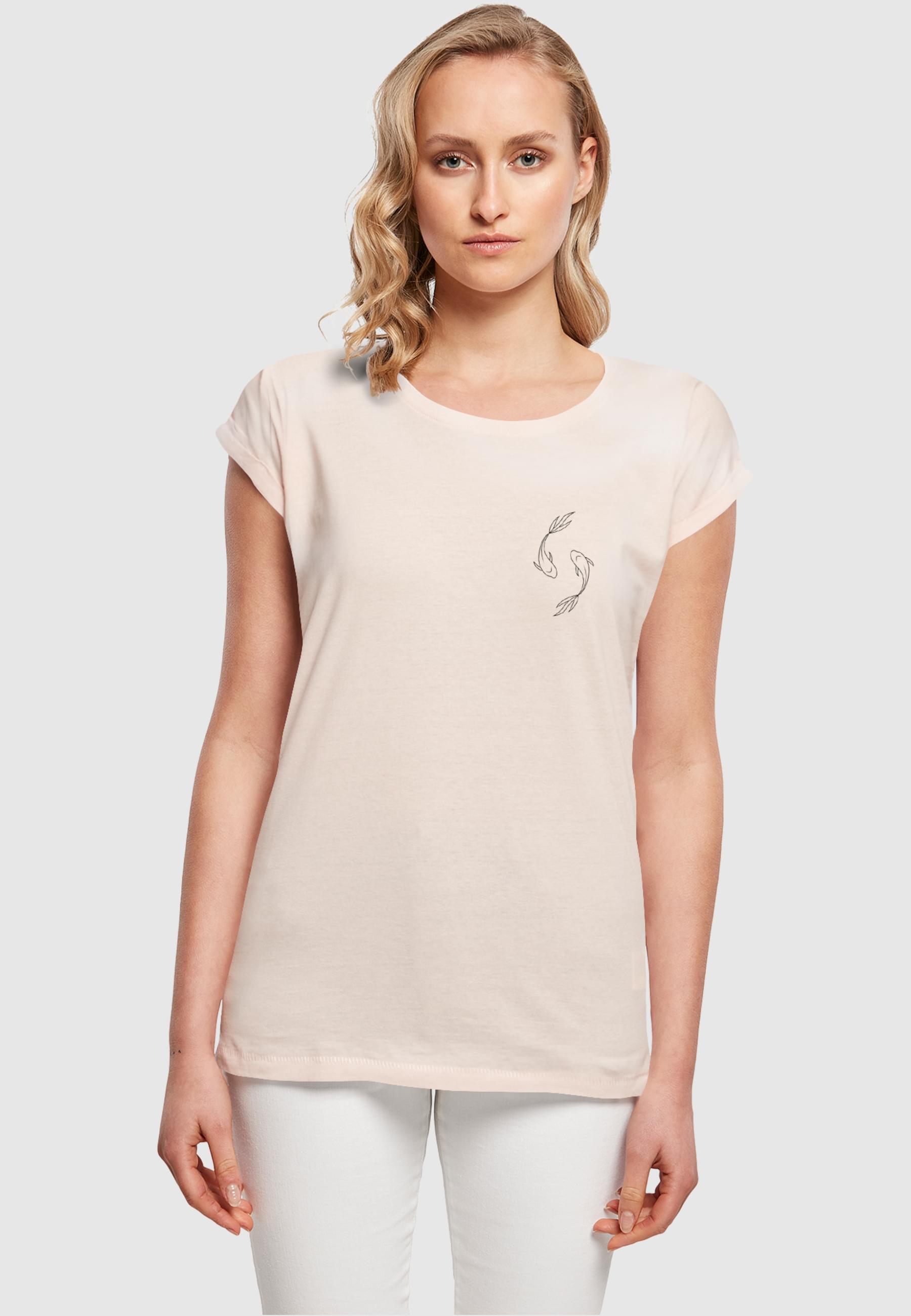 Thumbnail - Merchcode T-Shirt "Merchcode Damen Ladies Spring - Yin & Jang Fish T-Shirt", (1 tlg.)