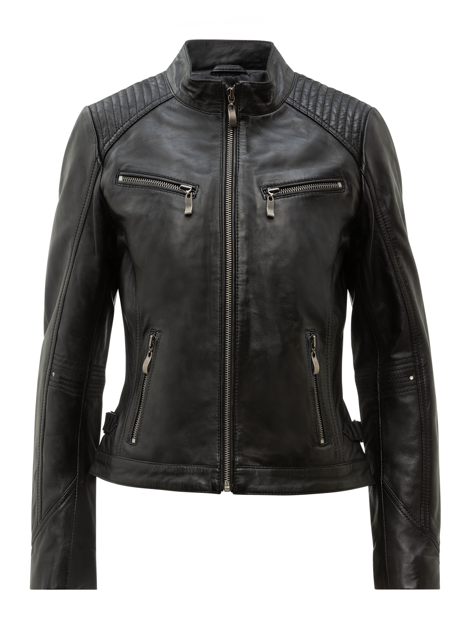 RICANO Bikerjacke "Lederjacke Hannah" Handgefertigt aus echtem Leder