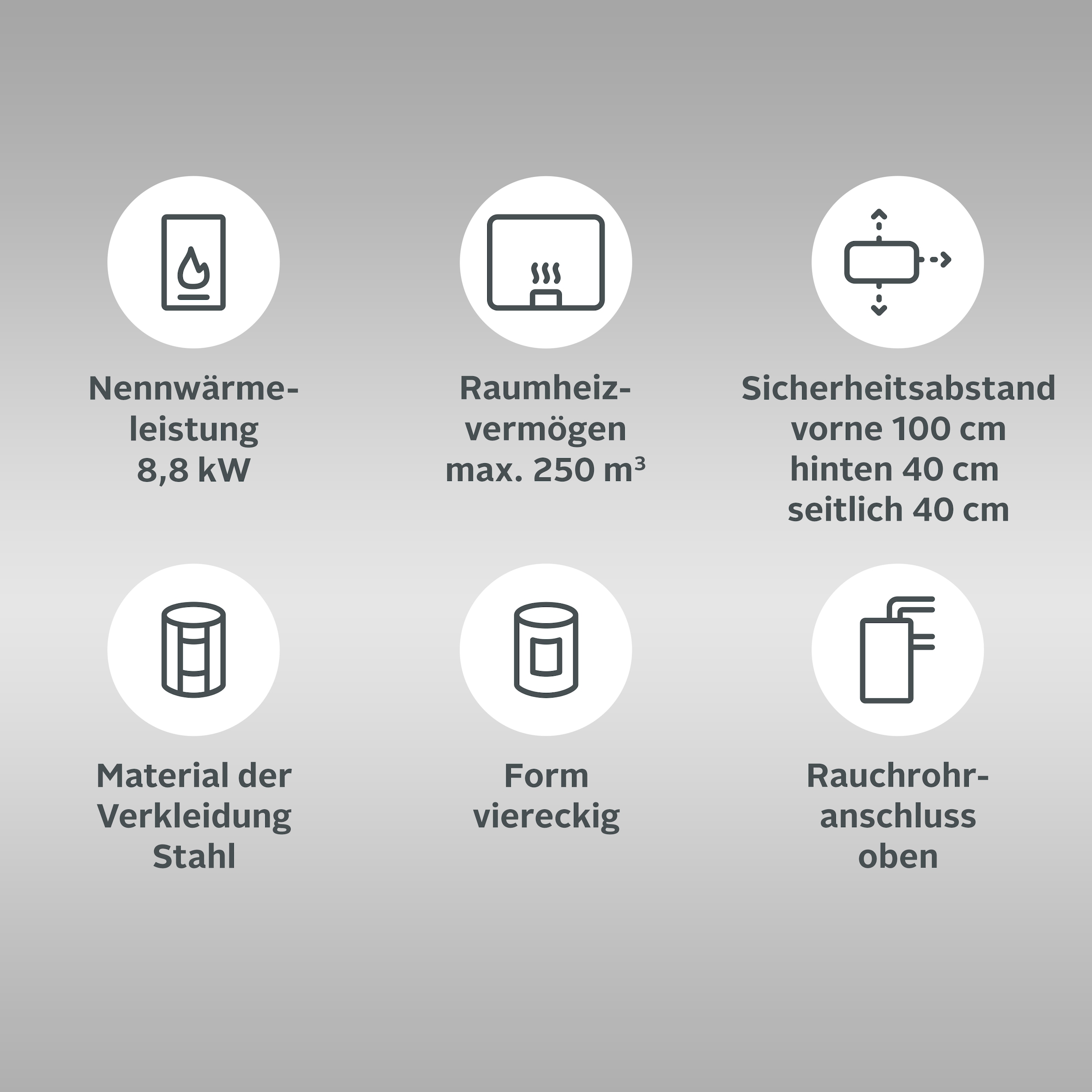 Festbrennstoffherd "Cook Premium Perl White" Küchenofen, Ofenherd zum Heizen, Kochen & Backen Image