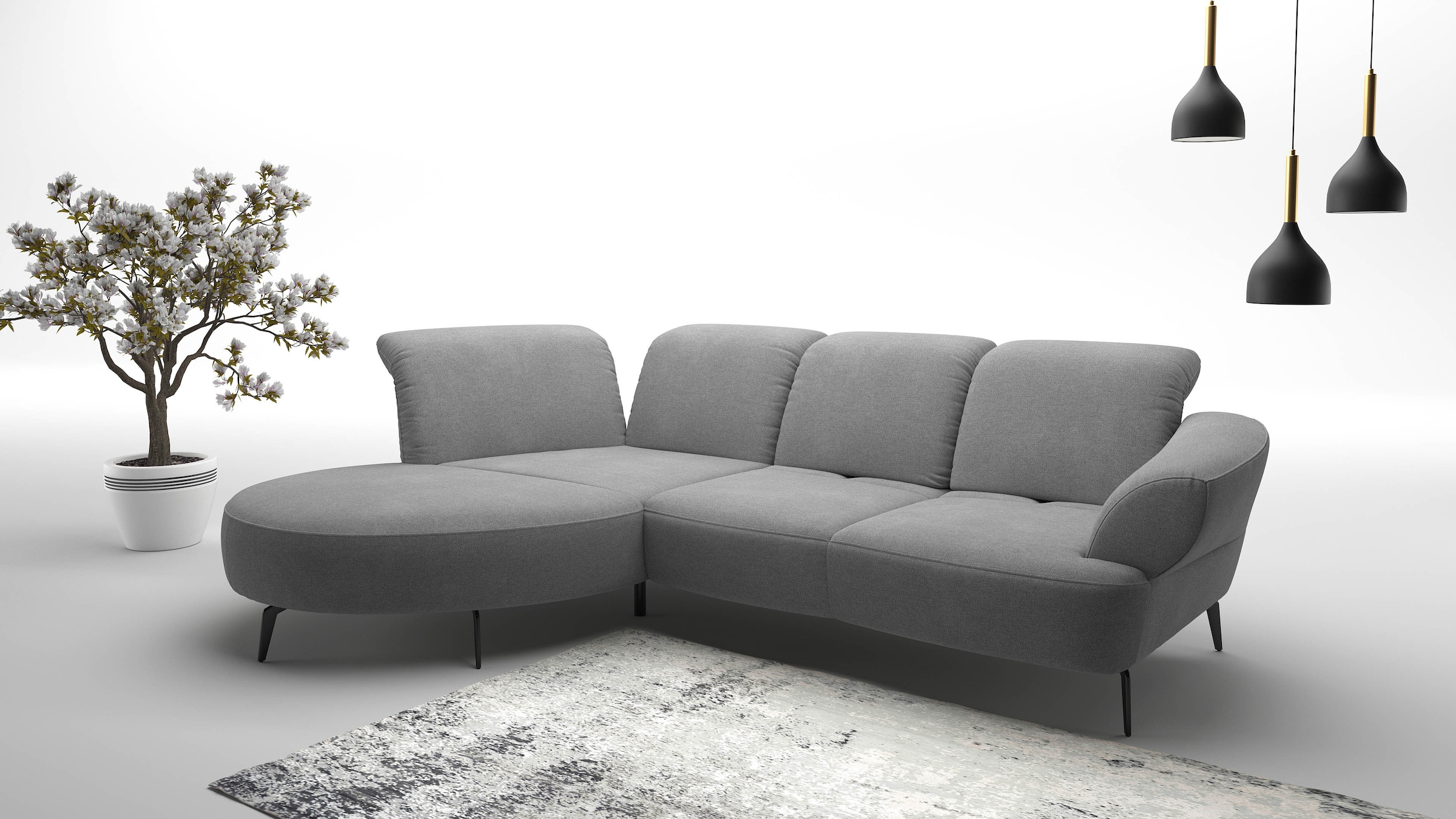 sit&more Ecksofa "Dance, L-Form, inkl. Sitztiefenverstellung", inkl. Click& günstig online kaufen
