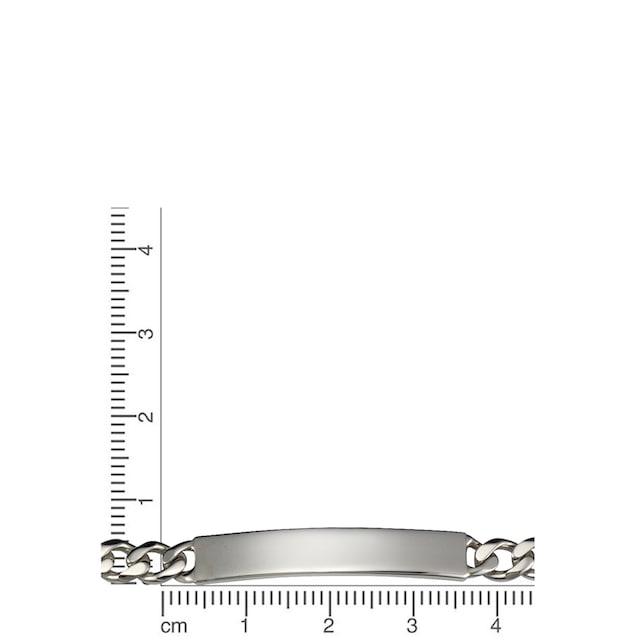 Firetti Armband »Schmuck Geschenk Silber 925 Armkette ID-Platte  Panzerkette«, zu Hoodie, Shirt, Jeans, Sneaker! Anlass Geburtstag  Weihnachten | BAUR