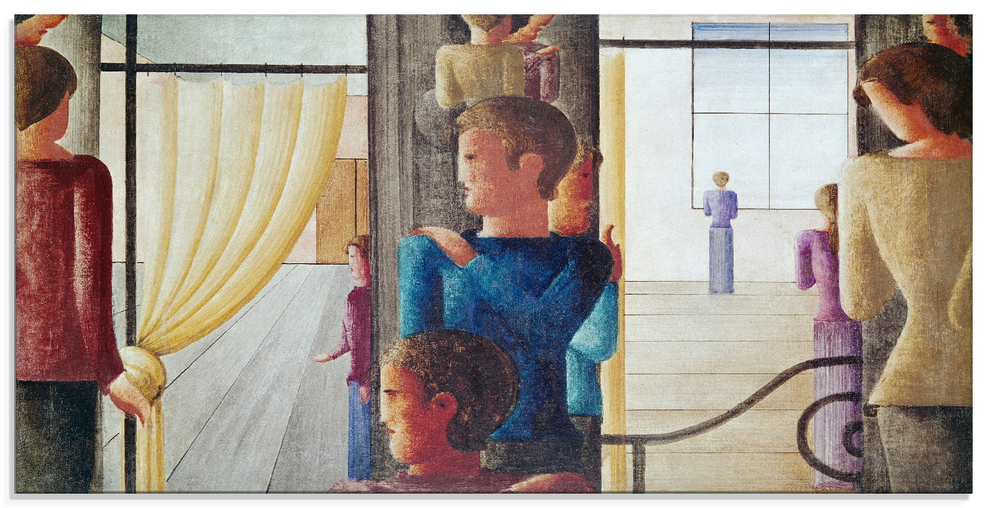 mit St.), in BAUR bestellen | Glasbild Artland Familien, Größen 1930«, Gruppen verschiedenen Interieur. & (1 »Zwölfergruppe