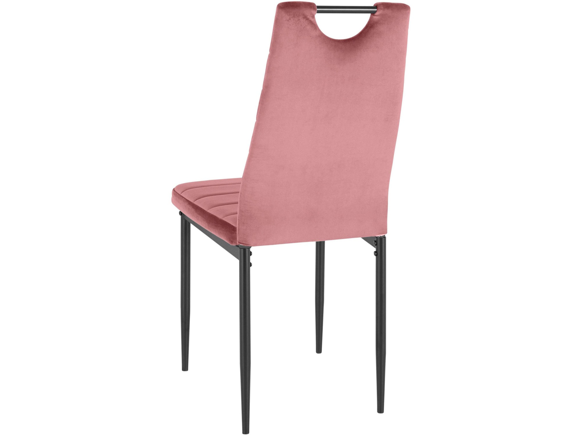 INOSIGN Essgruppe »Silvi-Mandy«, (Set, 5 tlg., Set 110 cm), Glastisch 110x110 cm mit 4 Stühlen (Veloursstoff), Gestell aus Metall