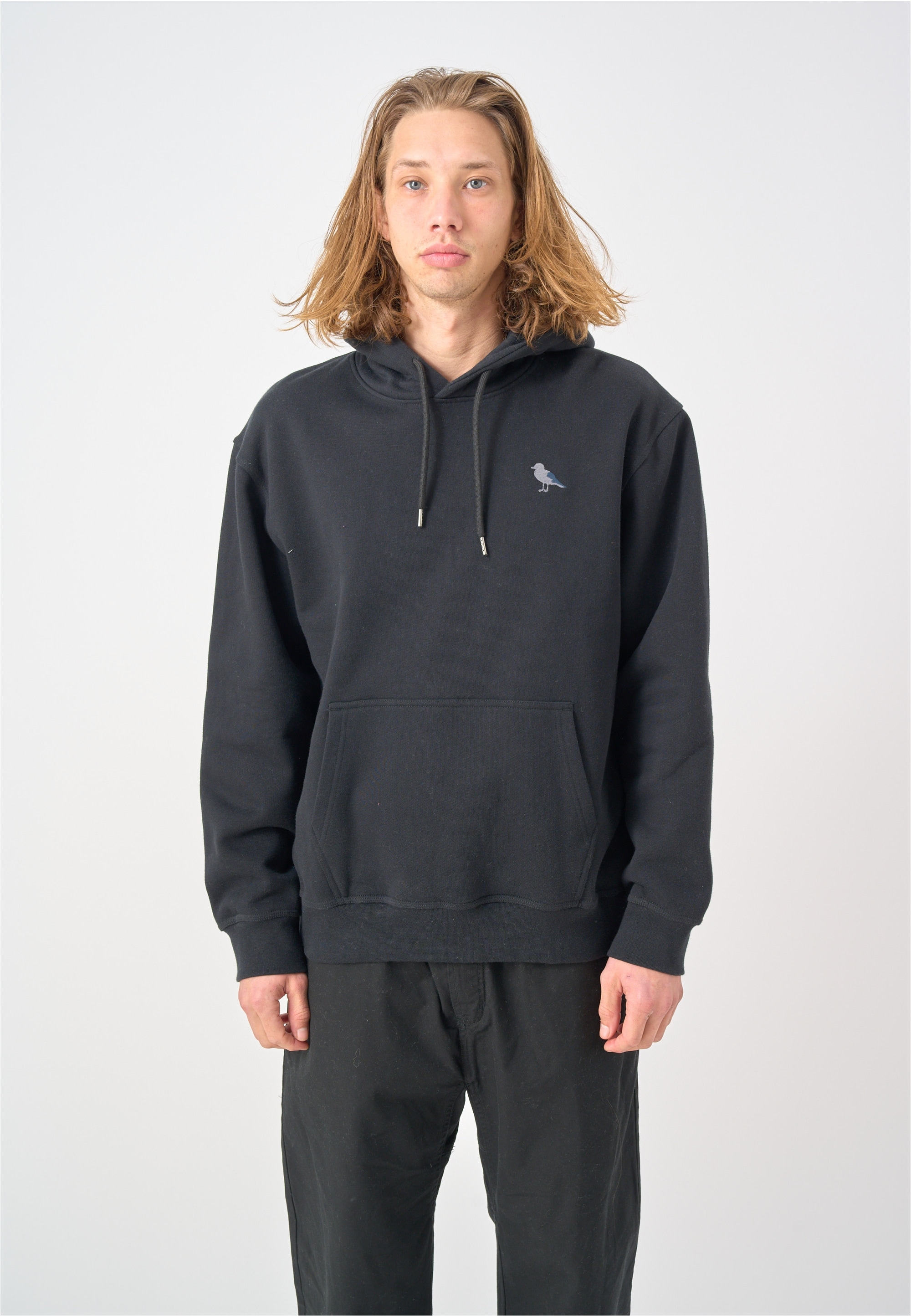 Cleptomanicx Kapuzensweatshirt "Embro Gull Mono", mit kleiner Logostickerei