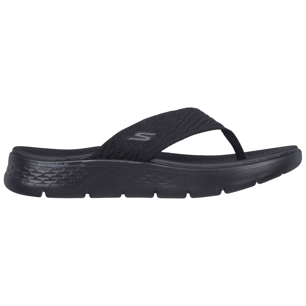 Skechers Zehentrenner »GO WALK FLEX SANDAL-SPLENDOR-X«, Sommerschuh, Schlappen, Poolsildes mit Goga Mat Footbed