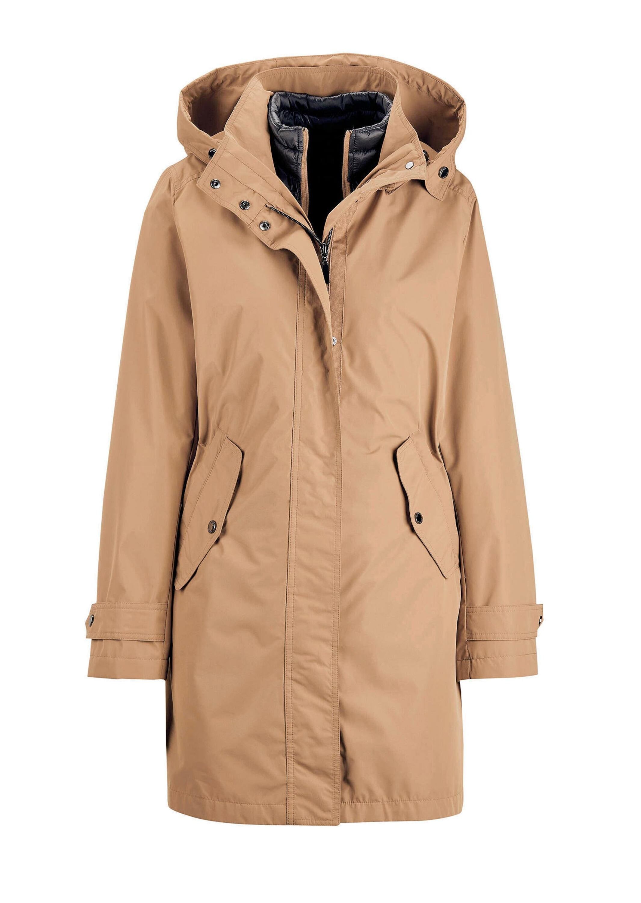 GOLDNER "Kurzgröße Kapuzenjacke mit 3-in-1-Funktion" Jacke mit herausnehmbarer Steppjacke