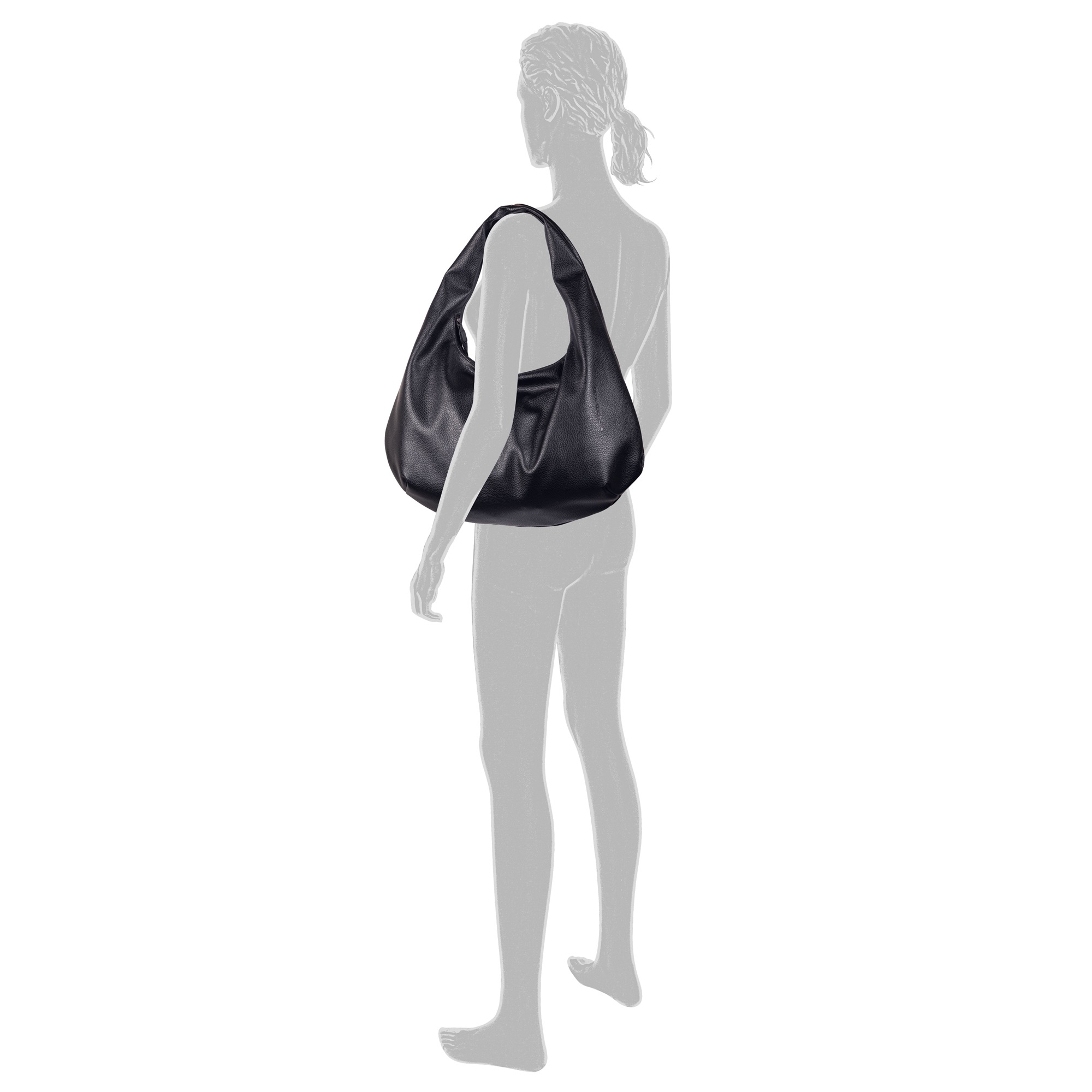 TOM TAILOR Hobo "Tianna" ein besonderer Handschmeichler in Oversize mit kla günstig online kaufen