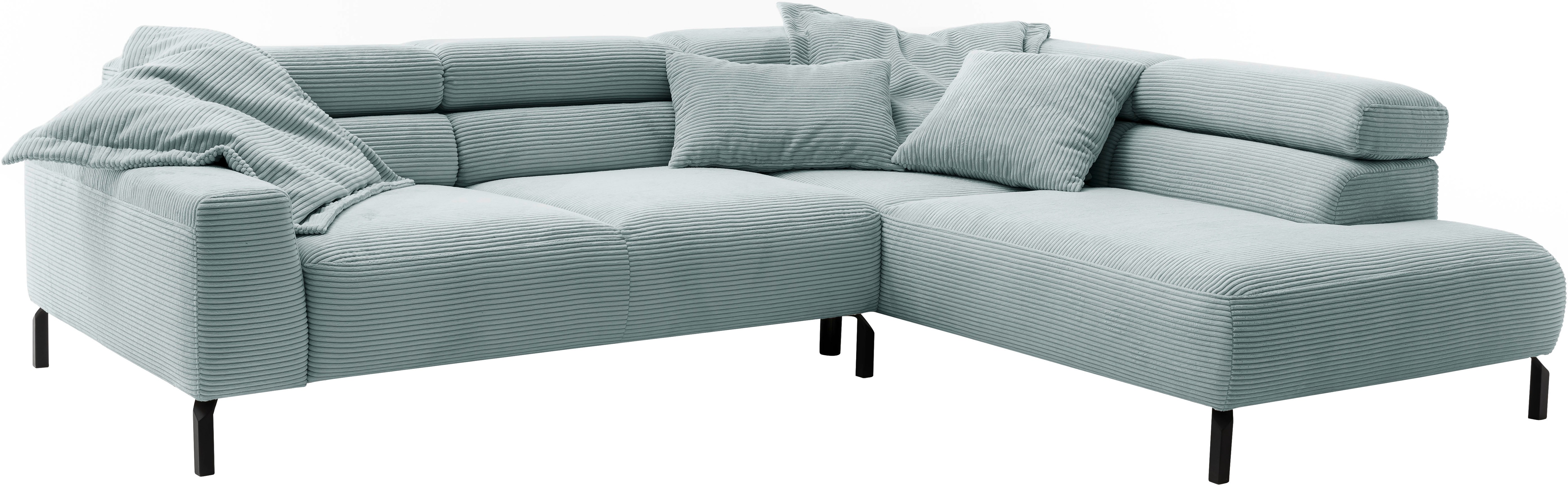 Thumbnail - Places of Style Ecksofa "Antonelli, L-Form, inkl. Kopfteilverstellung, Breite 276 cm", mit elektrischer Sitztiefenverste...