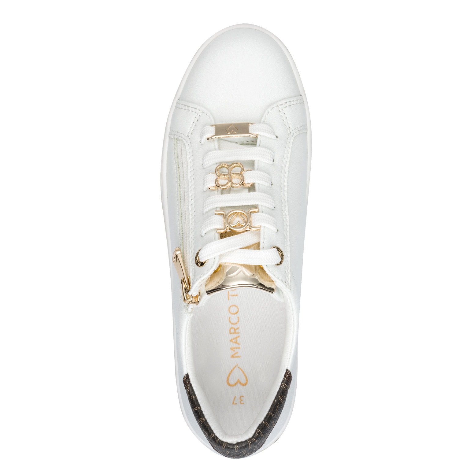 MARCO TOZZI Plateausneaker  , Freizeitschuh, Halbschuh, Schnürschuh mit Logoschriftzug