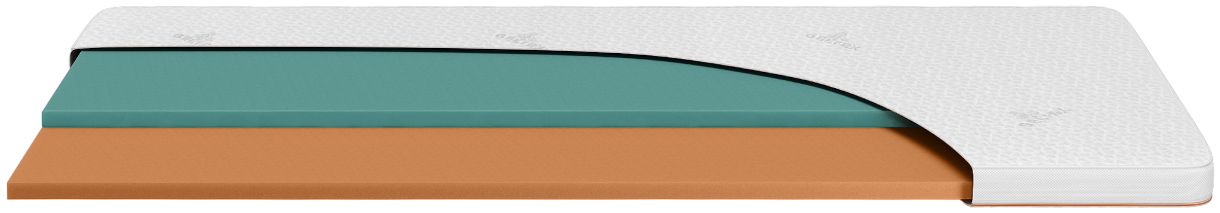 Beka® Topper »Gelschaum Topper GELTEX® Next Horizon Soft« 100% GELTEX®-Schaum, 7 cm hoch, RG43, wendbar, 90x200 cm & mehr Größen
