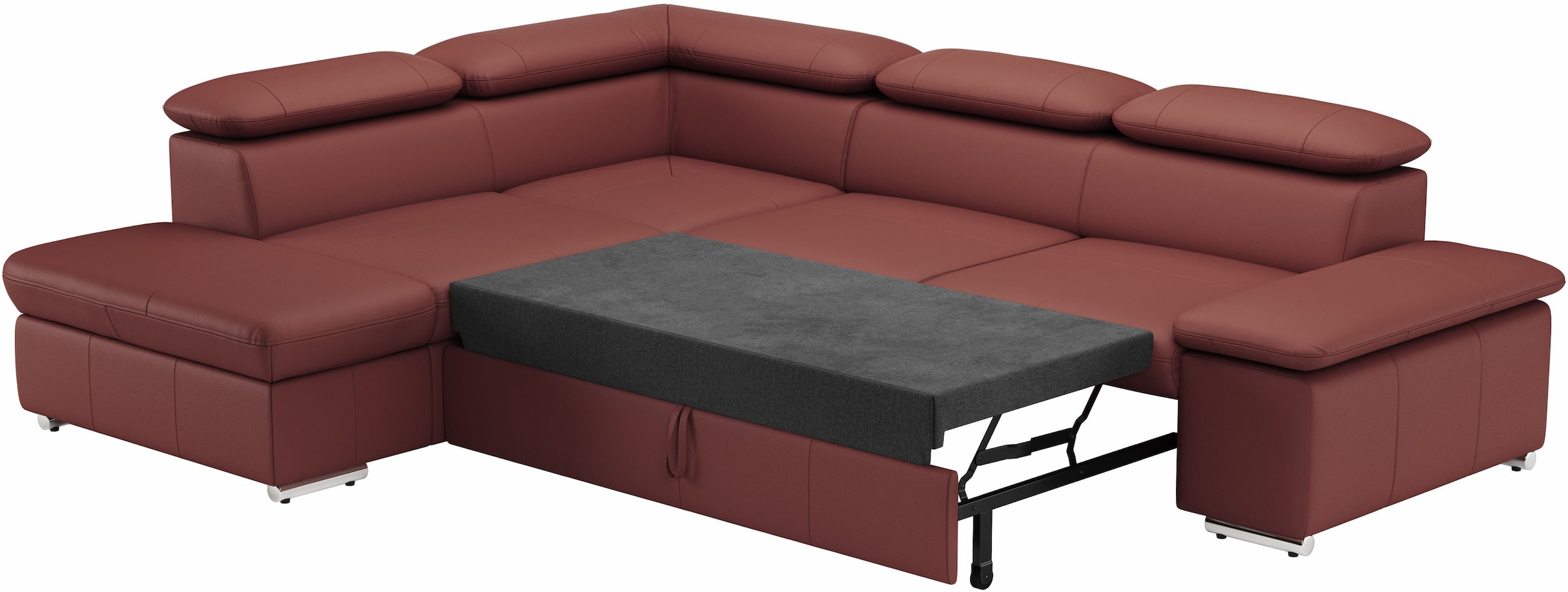 Ecksofa Valantine V, wahlweise mit Bettfunktion