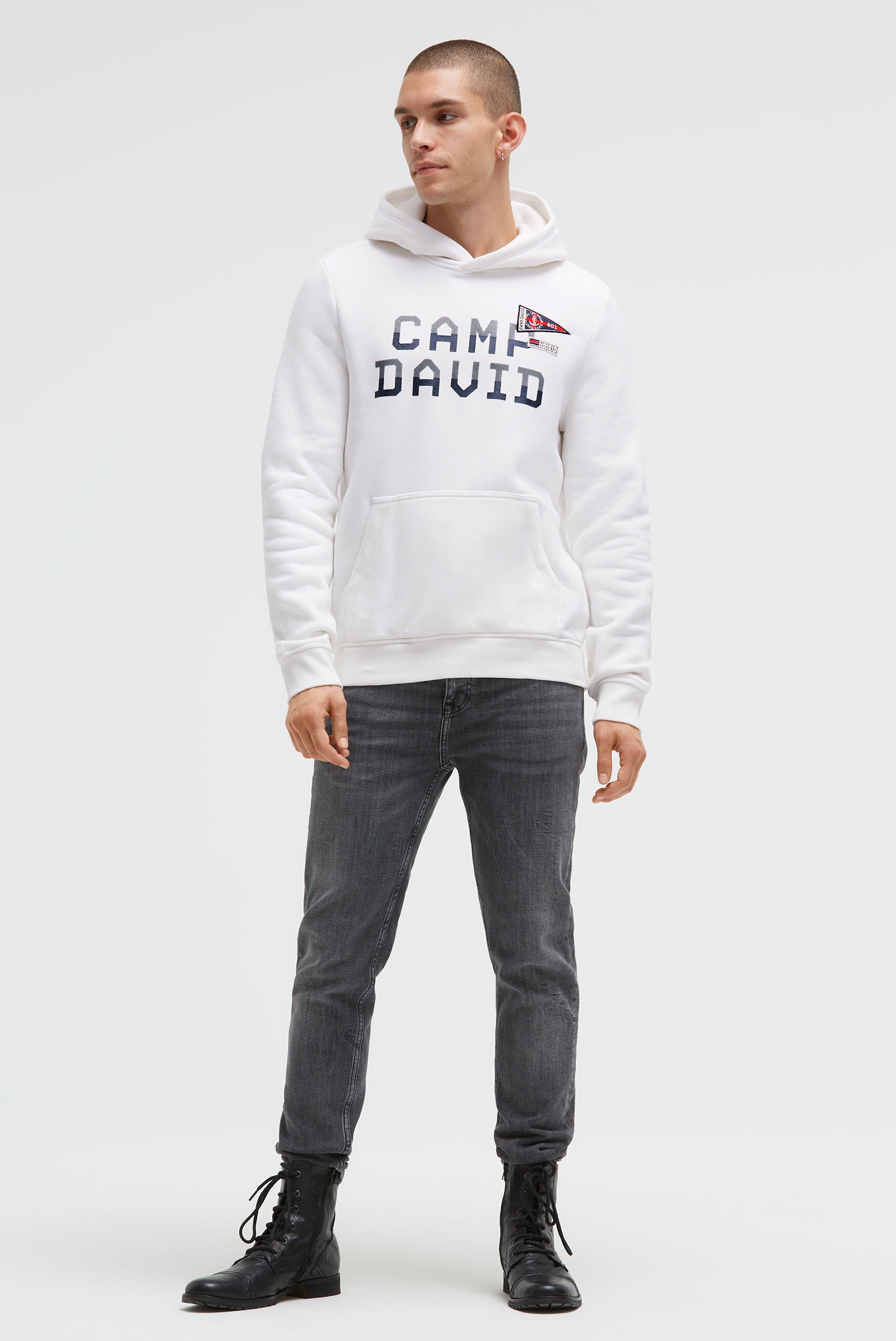 CAMP DAVID Kapuzensweatshirt , mit Rippbündchen
