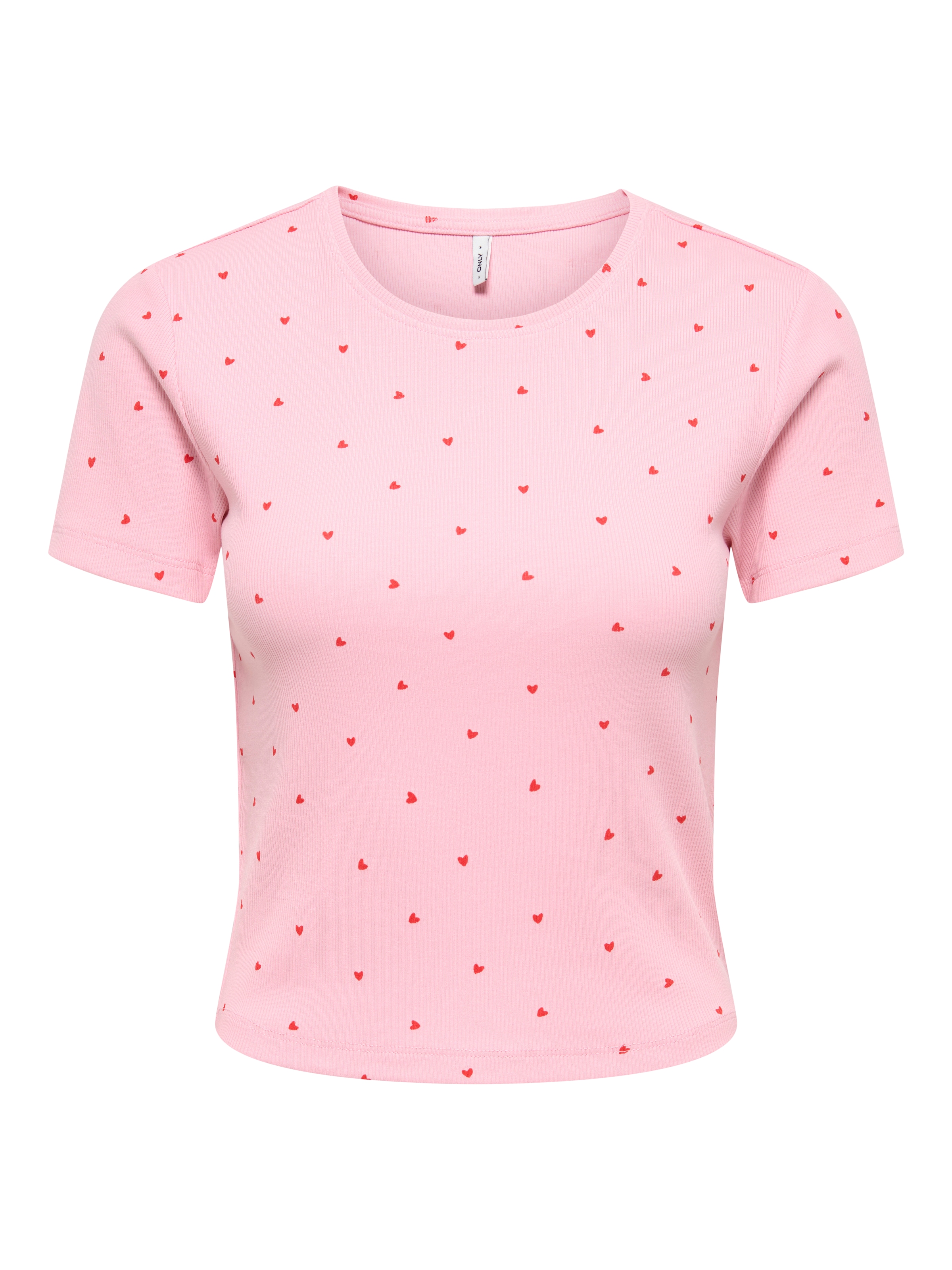 ONLY Kurzarmshirt "ONLFENJA LIFE SS AOP TOP JRS NOOS" Baumwollmischung, Cro günstig online kaufen