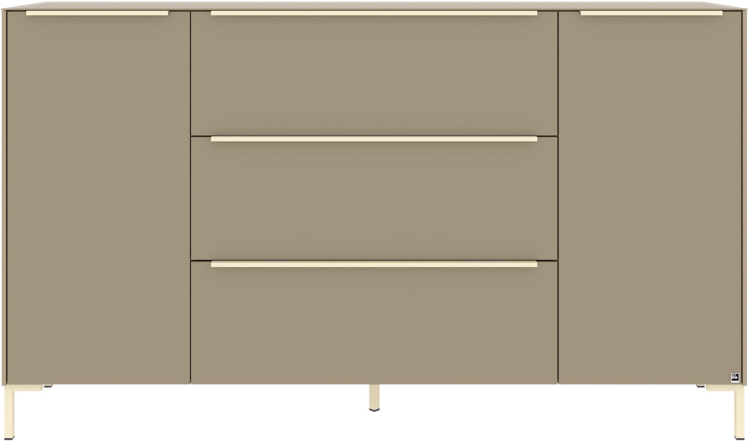 set one by Musterring Sideboard »Reno« 1 Stk. tlg. Mit Winkelfuß in diversen Farben, 108 cm Höhe & Farbauswahl
