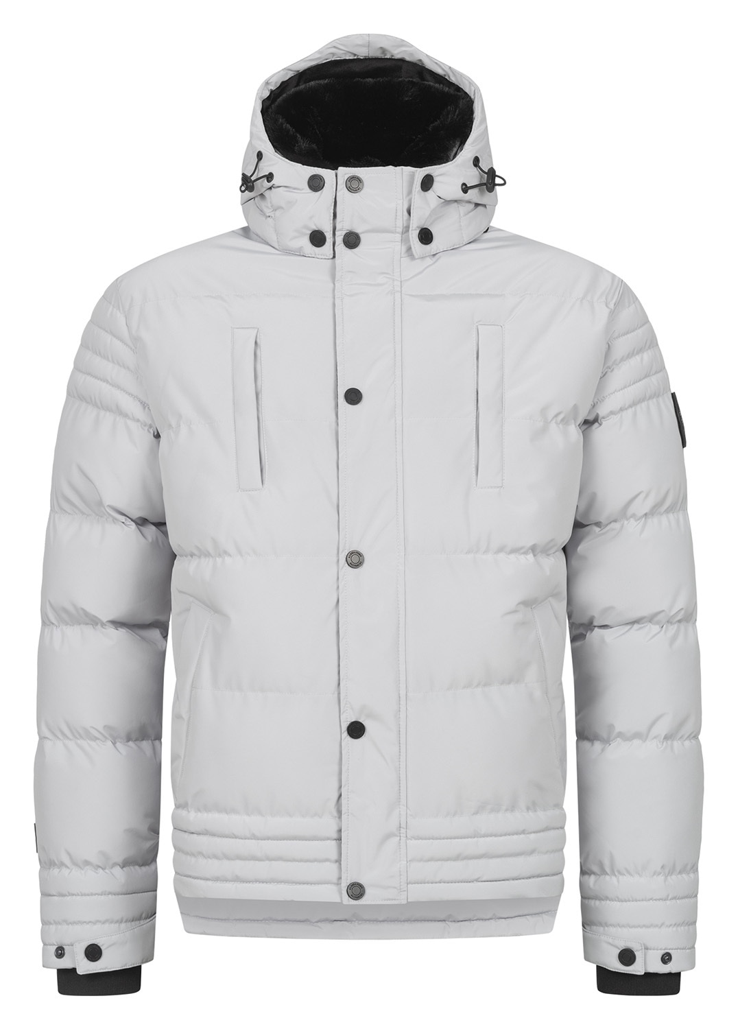 Alessandro Salvarini Winterjacke »ASFabiano«, mit warmem Teddyfell und abnehmbarer Kapuze