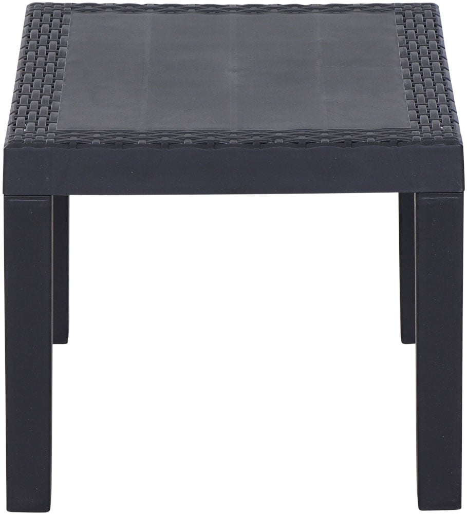 Progarden Balkonset »Kraka« Set, 3 tlg. anthrazit, inkl. Kissen, Outdoor Kunststoff-Lounge-Set