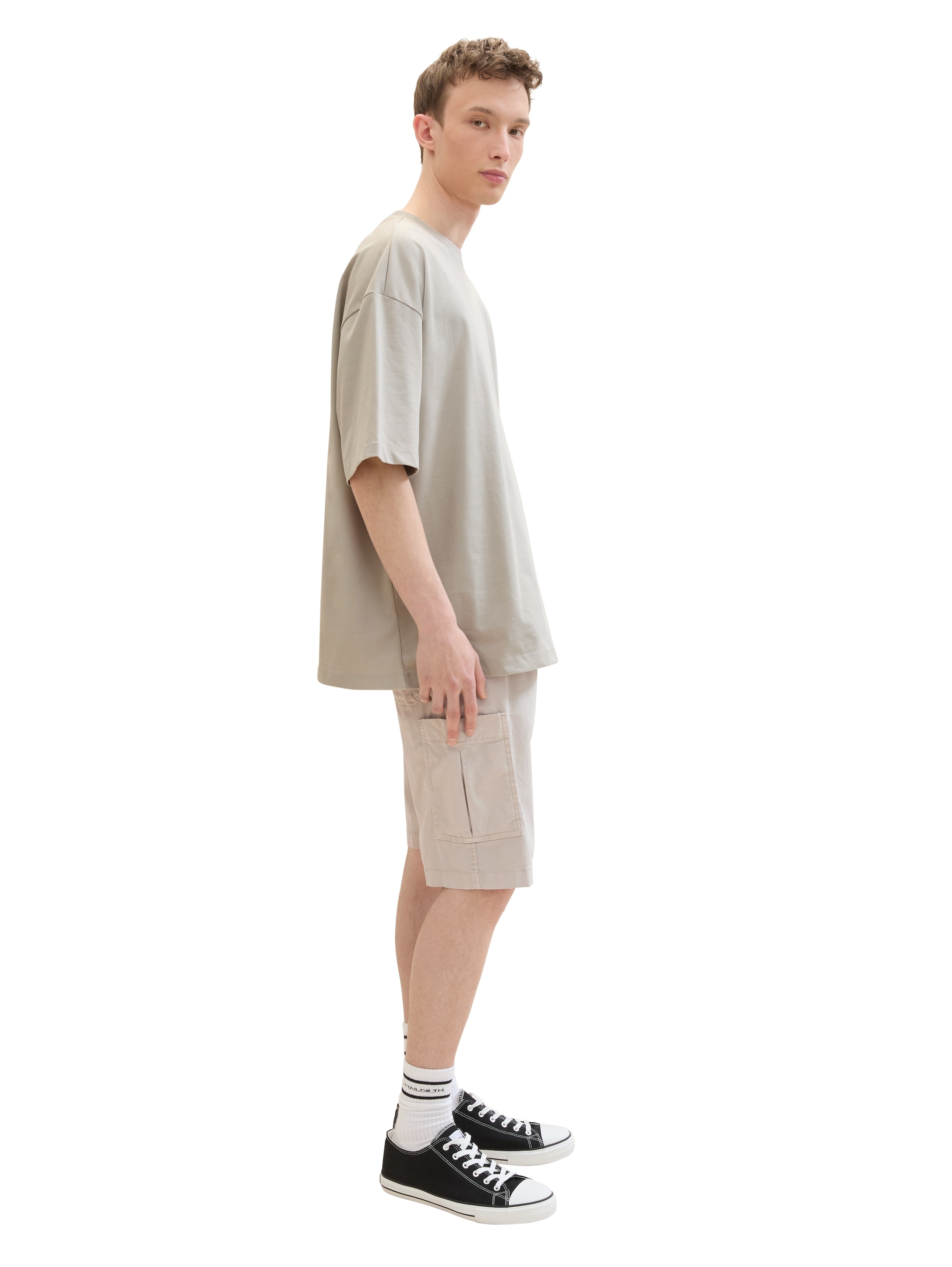 TOM TAILOR Denim Cargoshorts, unifarben
