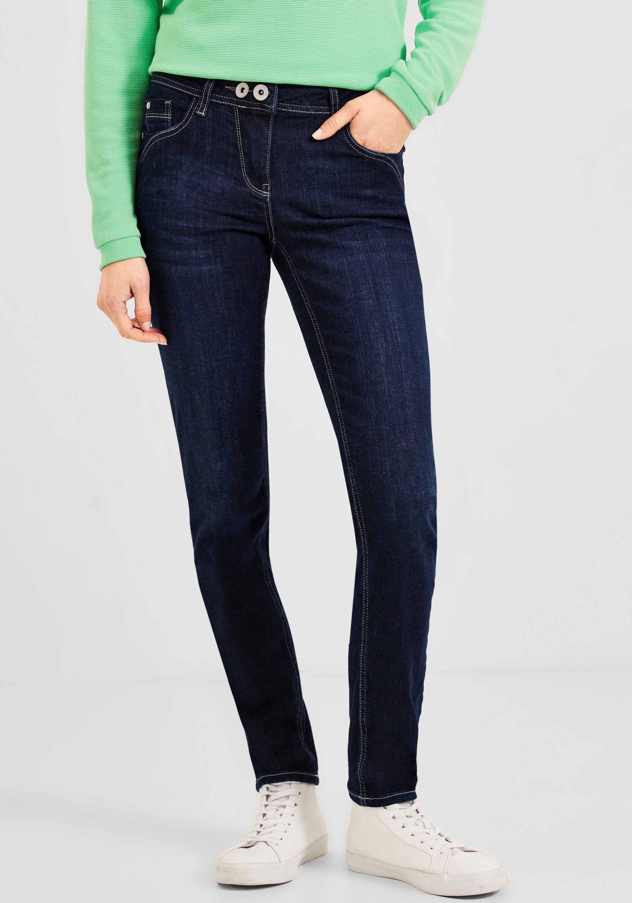 Cecil Slim-fit-Jeans »Style Toronto«, mit doppeltem Knopf kaufen