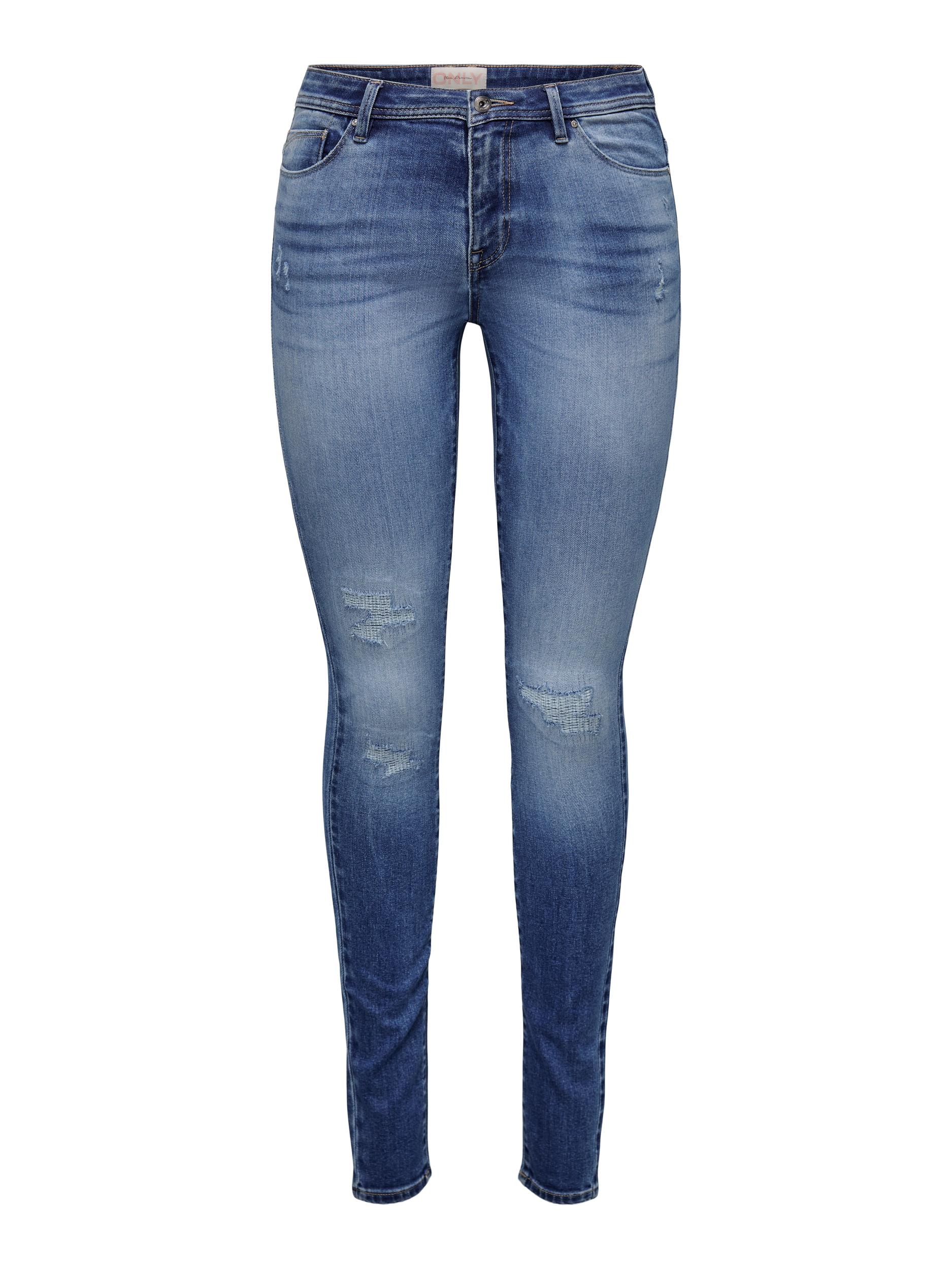 ONLY Skinny-fit-Jeans "ONLSHAPE REG SKINNY DNM GEN857", mit Destroyed Effek günstig online kaufen