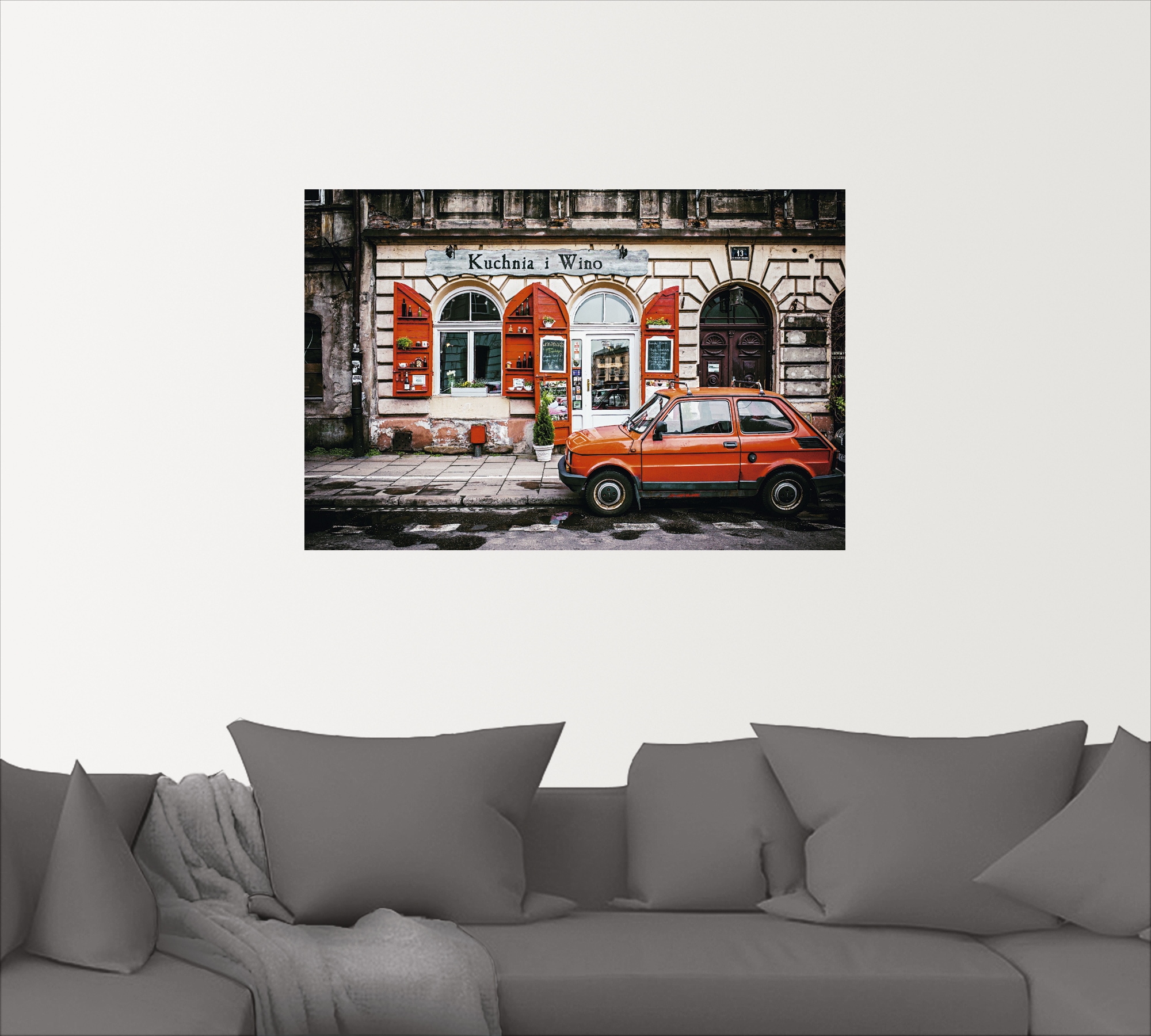 Artland Wandbild »Kuchnia Auto, als i (1 Größen Poster BAUR versch. Kraków«, Wino oder in St.), | Leinwandbild, Alubild, Wandaufkleber bestellen in