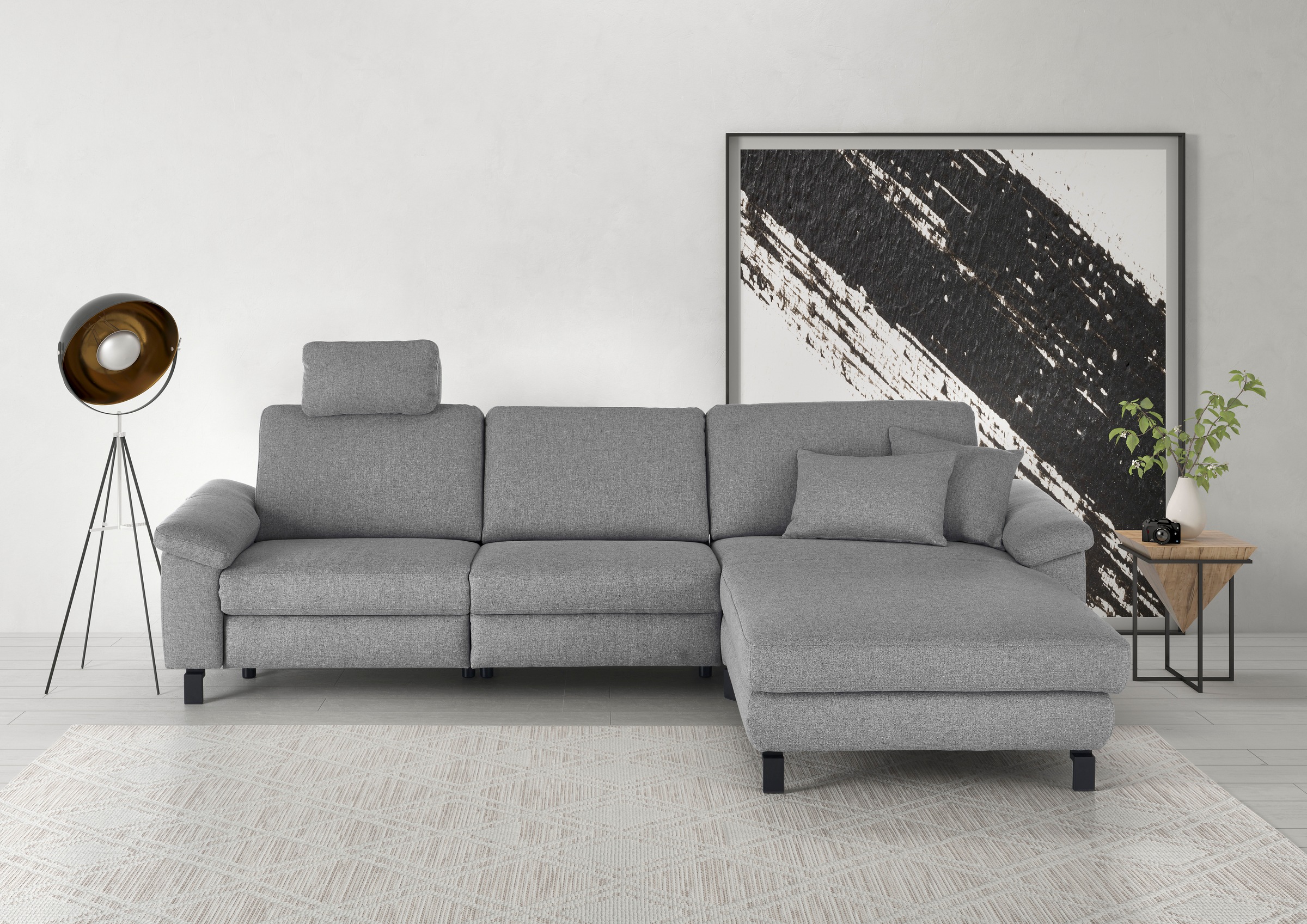 3C Candy Ecksofa "Mainau L-Form", Relaxfunktion im 1,5-Sitzer, motorische S günstig online kaufen