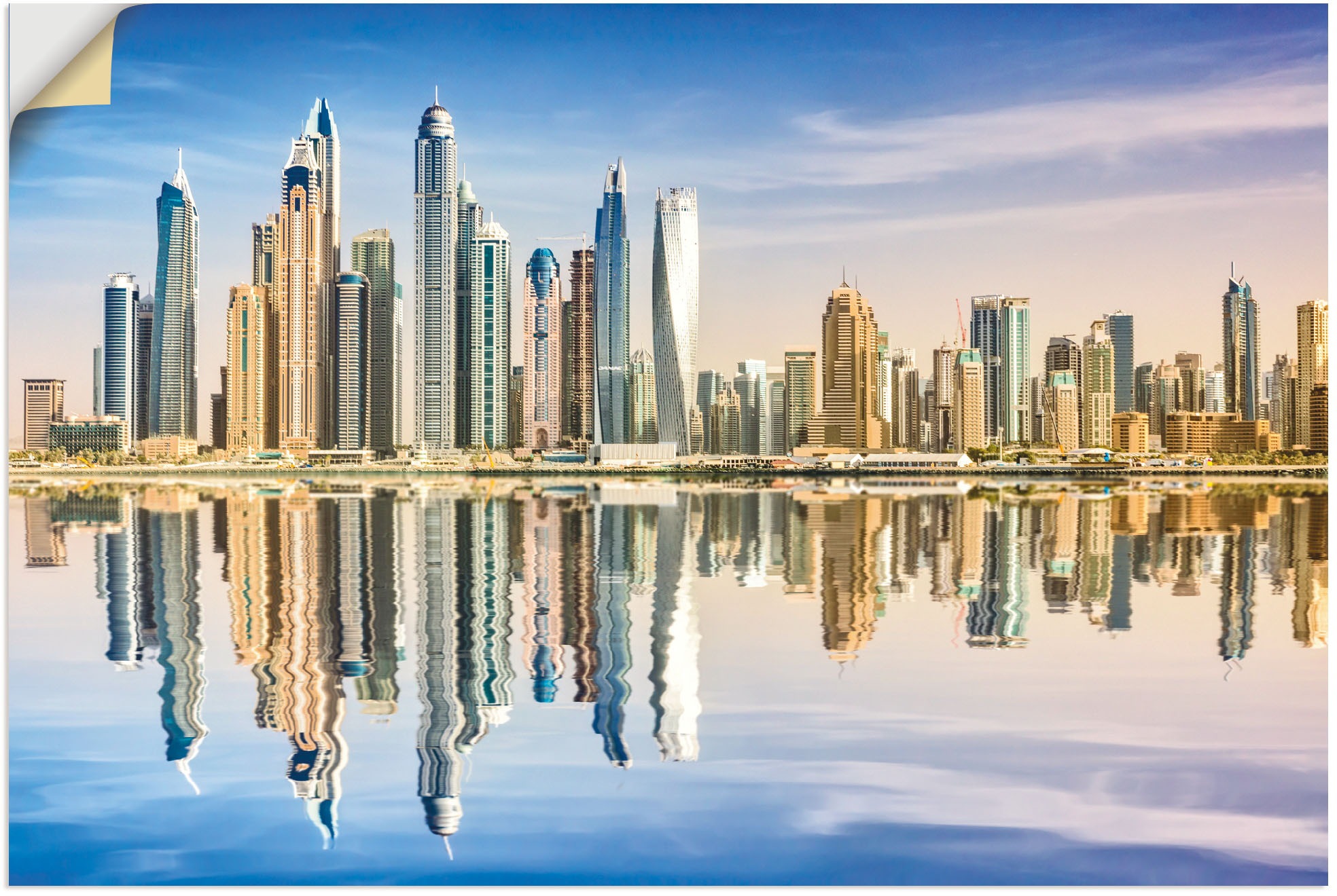 Artland Wandbild »Dubai marina«, Bilder von Asien, (1 St.), als Alubild, Leinwandbild, Wandaufkleber oder Poster in versch. Größen