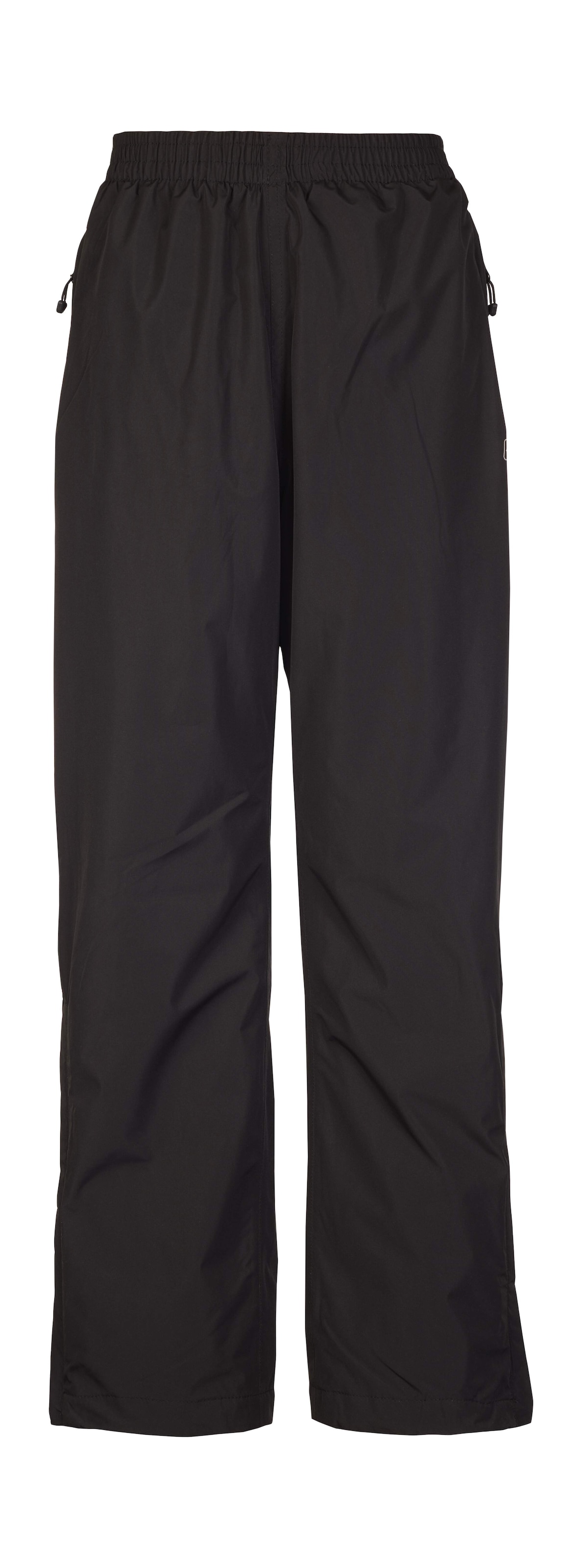 Regenhose KILLTEC "KOS 1 KDS RNPNTS", Mädchen, Gr. 140, Normalgrößen, schwarz, Obermaterial: 100% Polyester;Futter: 100% Polyester, Hosen Regenhose, Wasserdichte, packbare Kinder-Regenhose mit reflektierenden Details