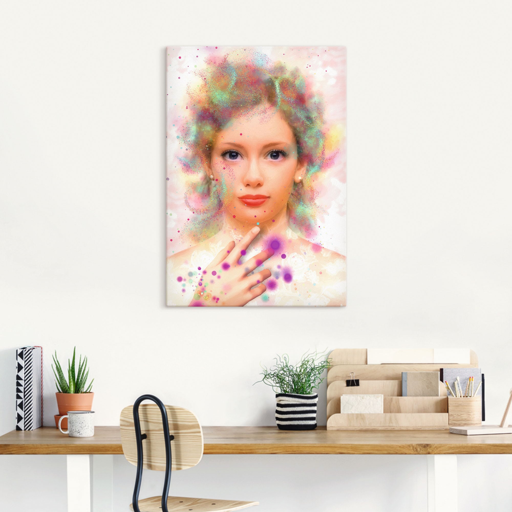 Artland Wandbild »Seelenfarben«, Bilder von Frauen, (1 St.), als Alubild, Leinwandbild, Wandaufkleber oder Poster in versch. Größen
