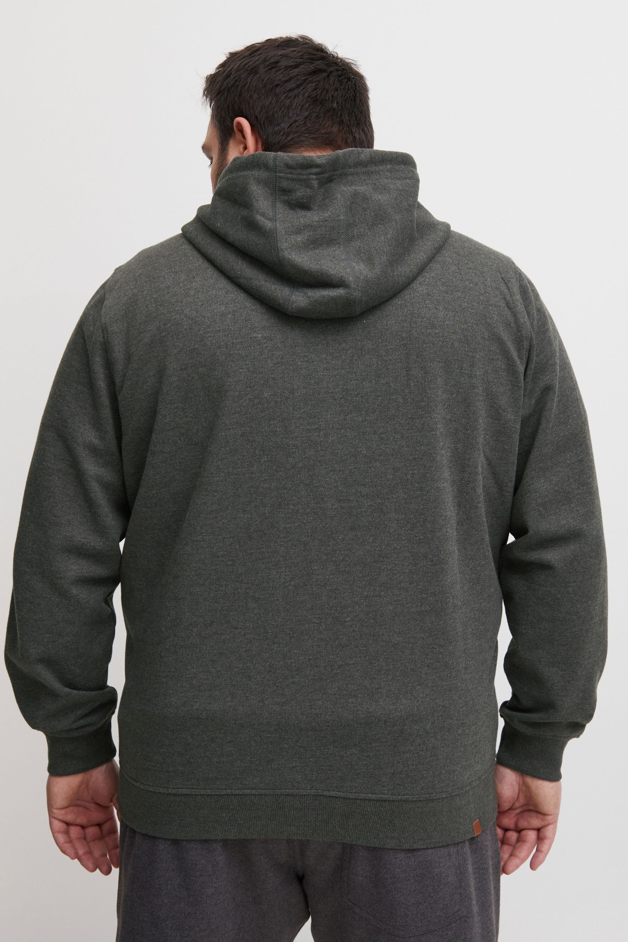 Kapuzensweatjacke BLEND "Kapuzensweatjacke BHBHulker", Herren, Gr. 5XL, grau (charcoal mix), Obermaterial: 60% Baumwolle CO. 40% Polyester PES., normal, ohne Ausschnitt, Sweatjacken 6