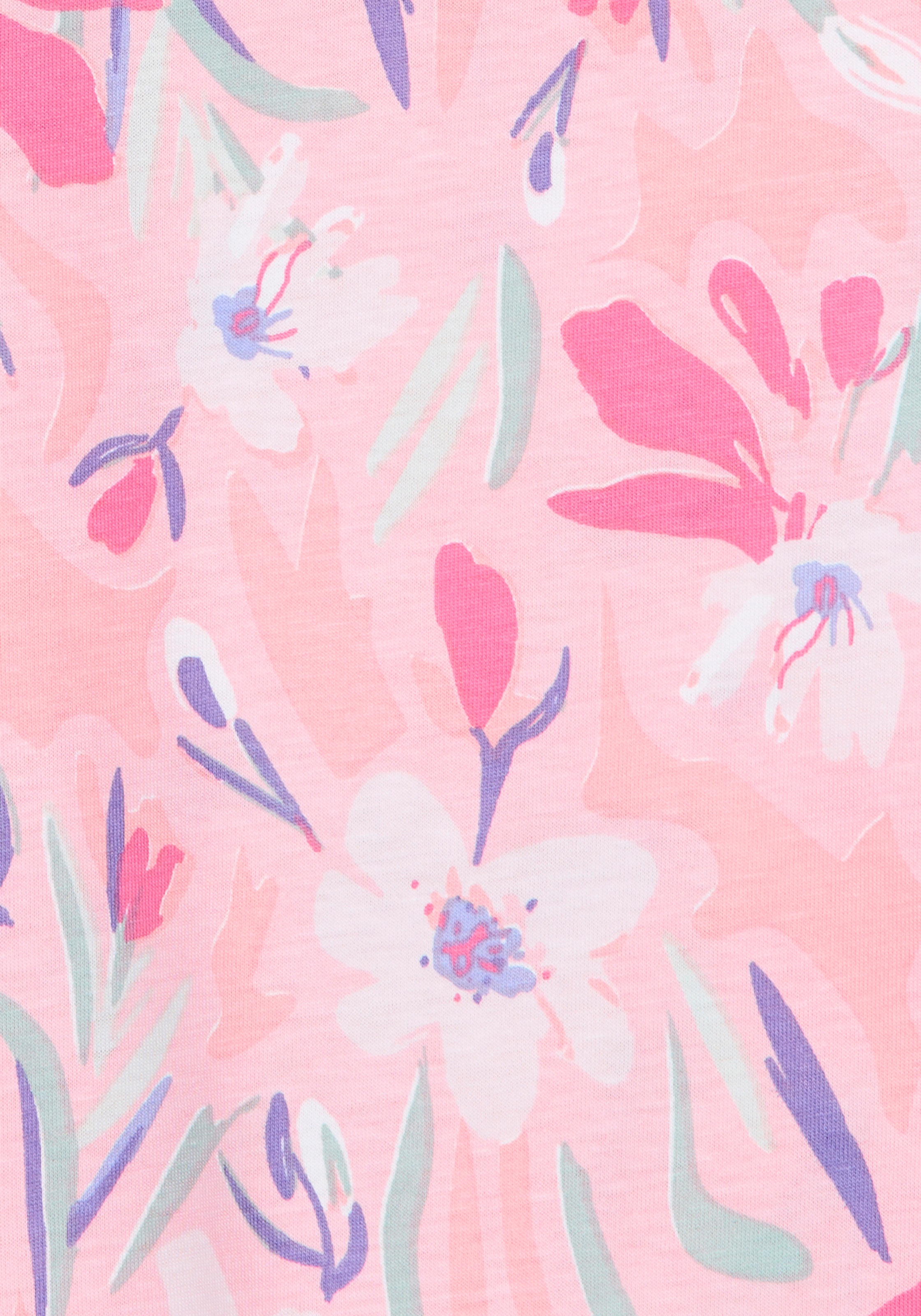 Thumbnail - Vivance Dreams Pyjamaoberteil Schöner Blumen- oder Streifendruck