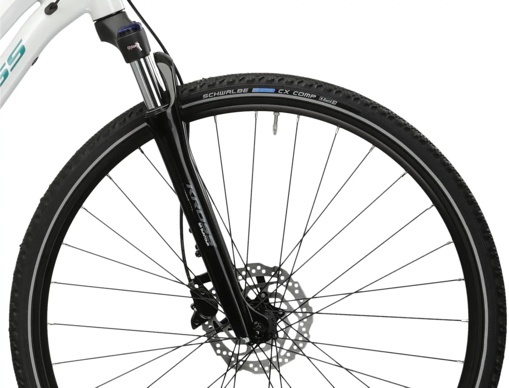 Kross Crossrad »KROSS Crossbike Evado 7.0 28" weiß 20 Gänge«, 20 Gang, Shimano, Cues U6000 Schaltwerk, Kettenschaltung