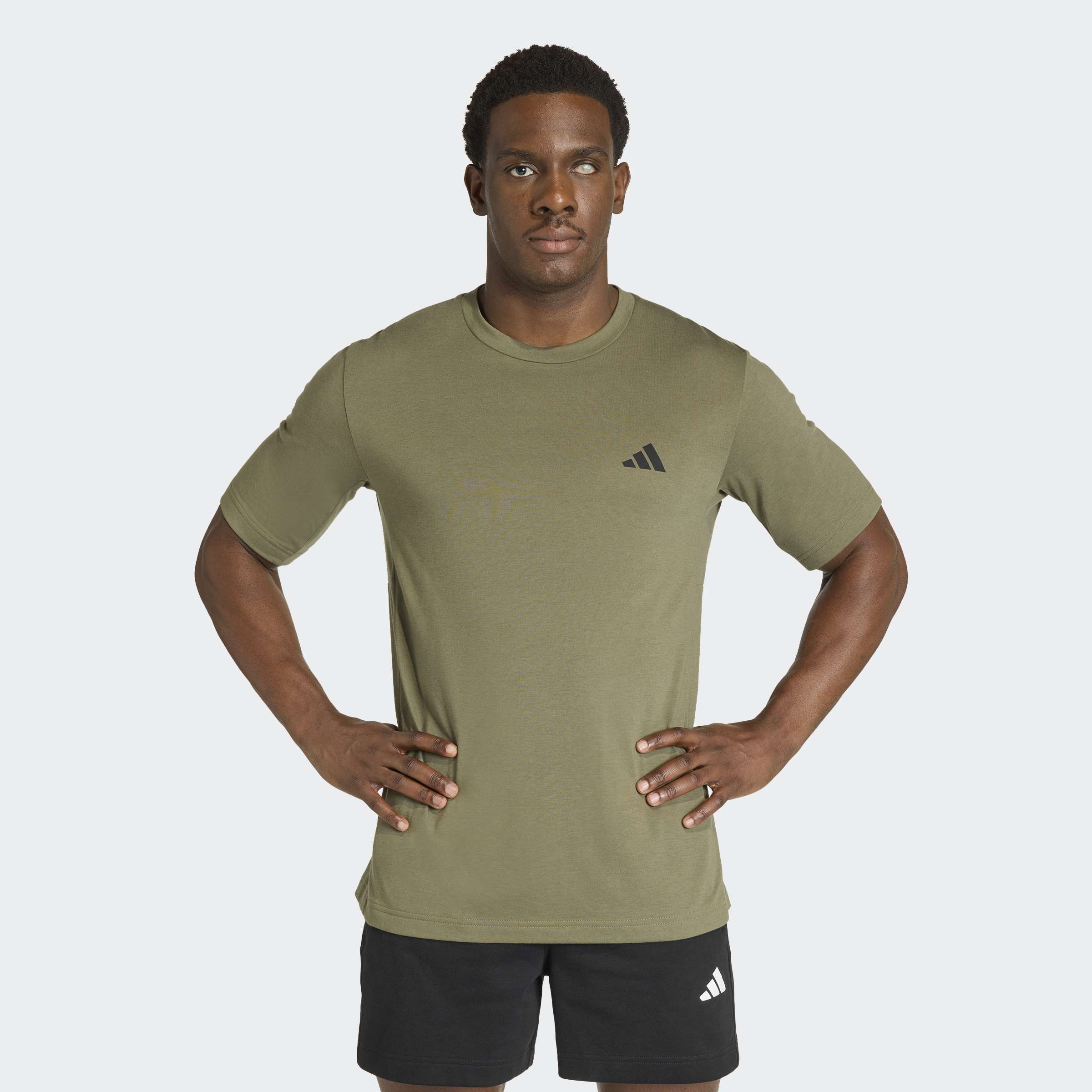 adidas Performance T-Shirt "WORKOUT ESSENTIALS FEELREADY" mit Rundhalsausschnitt, aus Polyester