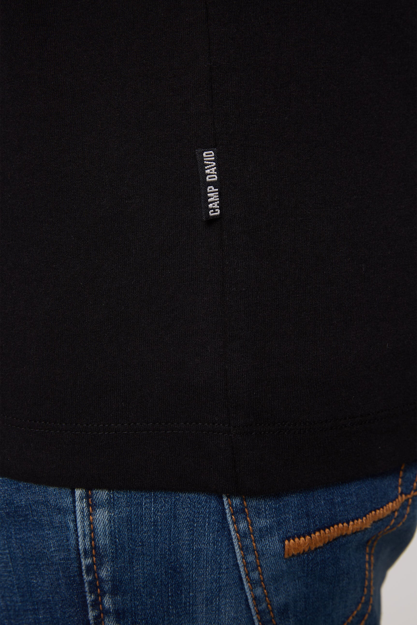 CAMP DAVID V-Shirt, aus Baumwolle