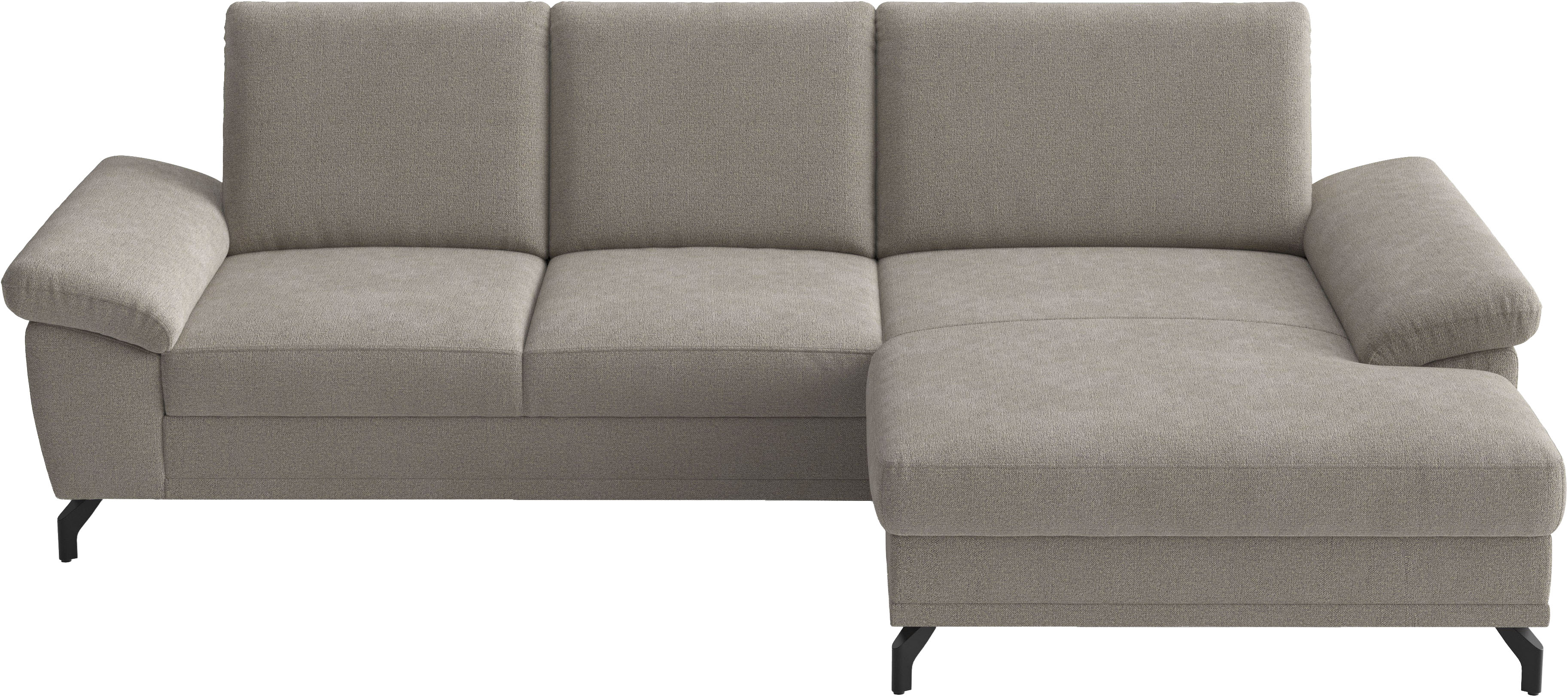 sit&more Ecksofa "Chelsea L-Form, B: 264 cm, Armteil- & Sitztiefenverstellung" optional Schlaffunktion und Bettkasten