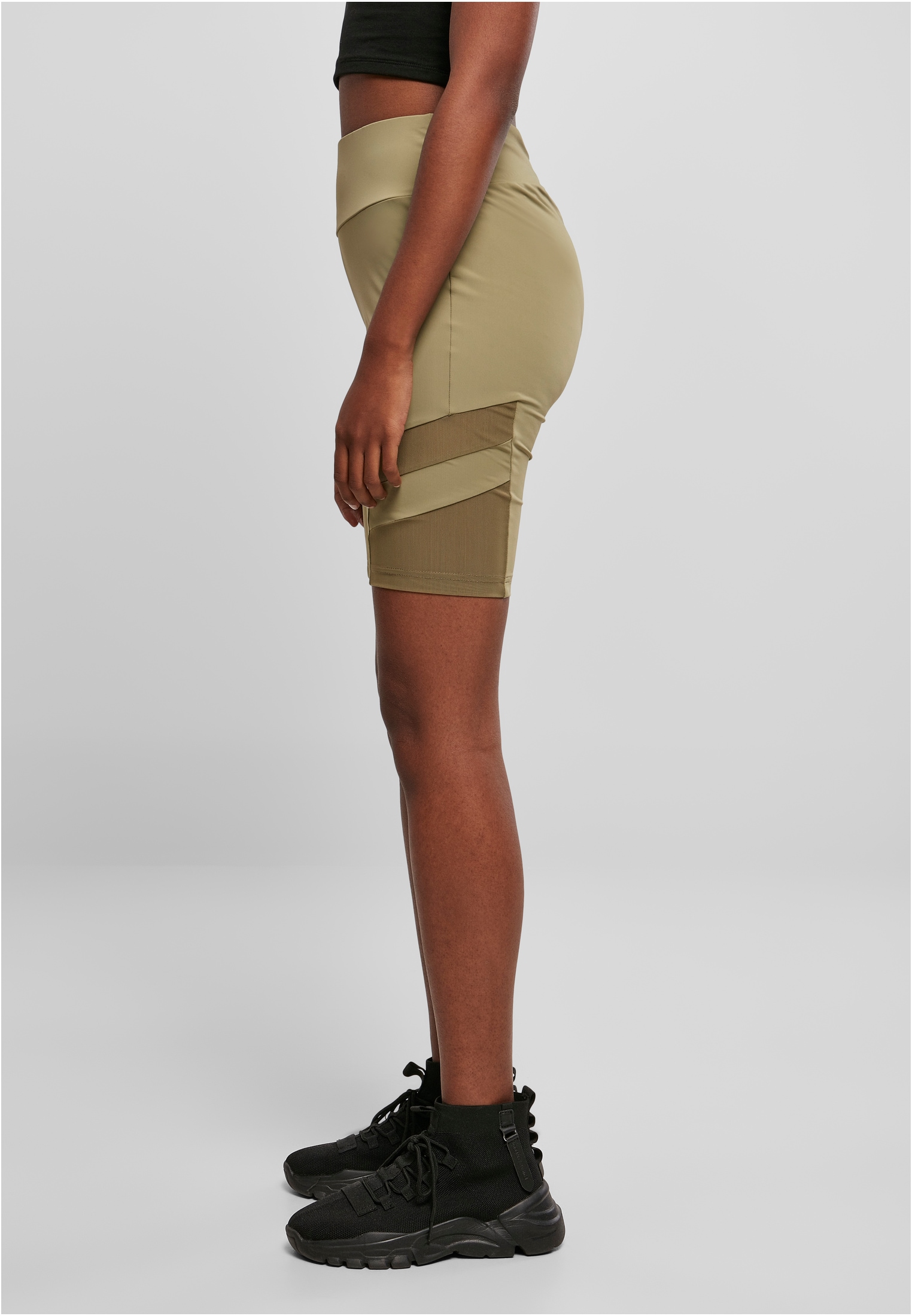 URBAN CLASSICS Stoffhose Tech Cycle kaufen BAUR Shorts«, High »Damen tlg.) (1 Ladies Waist | Mesh für