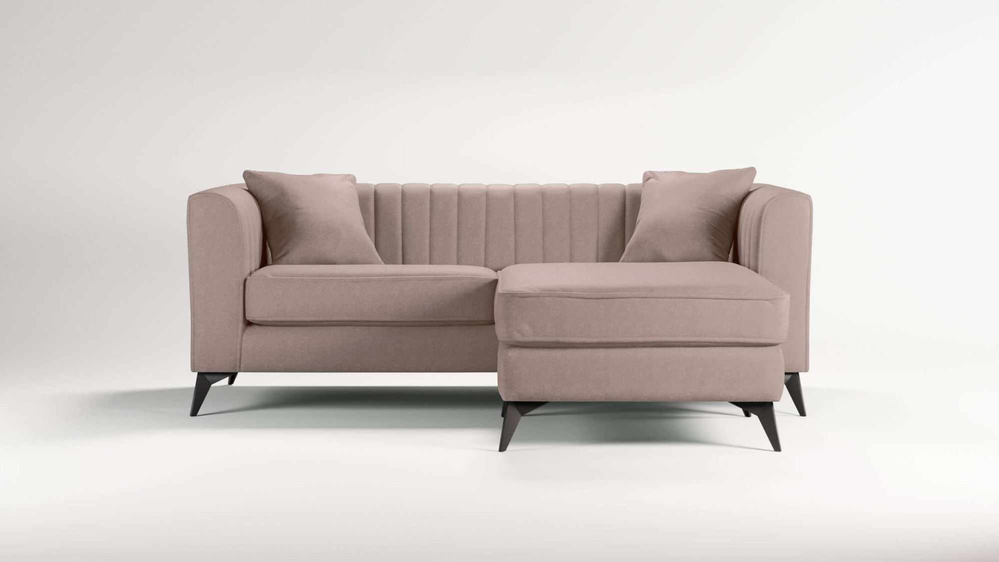 Places of Style Ecksofa "MATTHEW L-Form ideal für kleine Räume, Maße B/T/H: günstig online kaufen