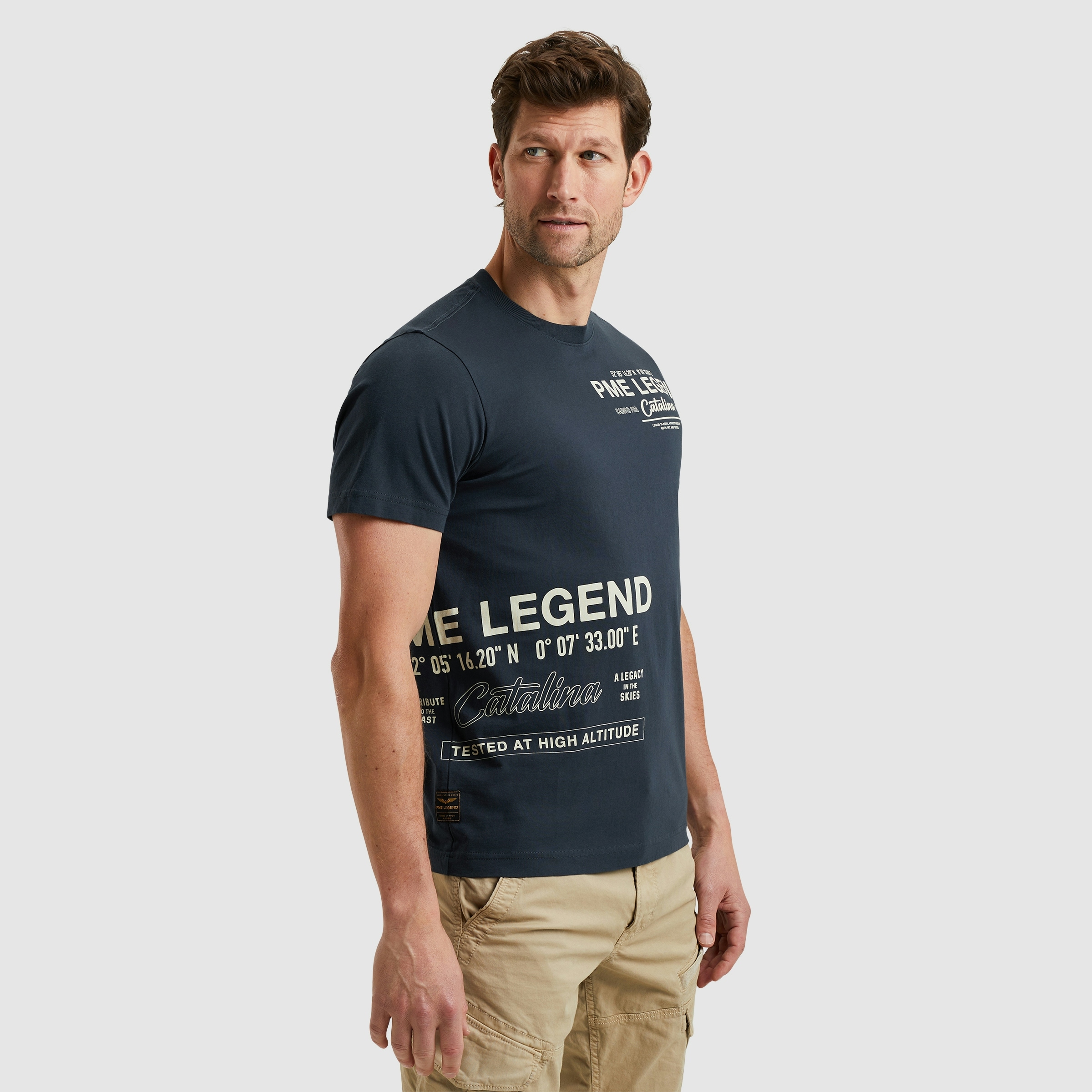 PME LEGEND T-Shirt, mit All-Over Print günstig online kaufen