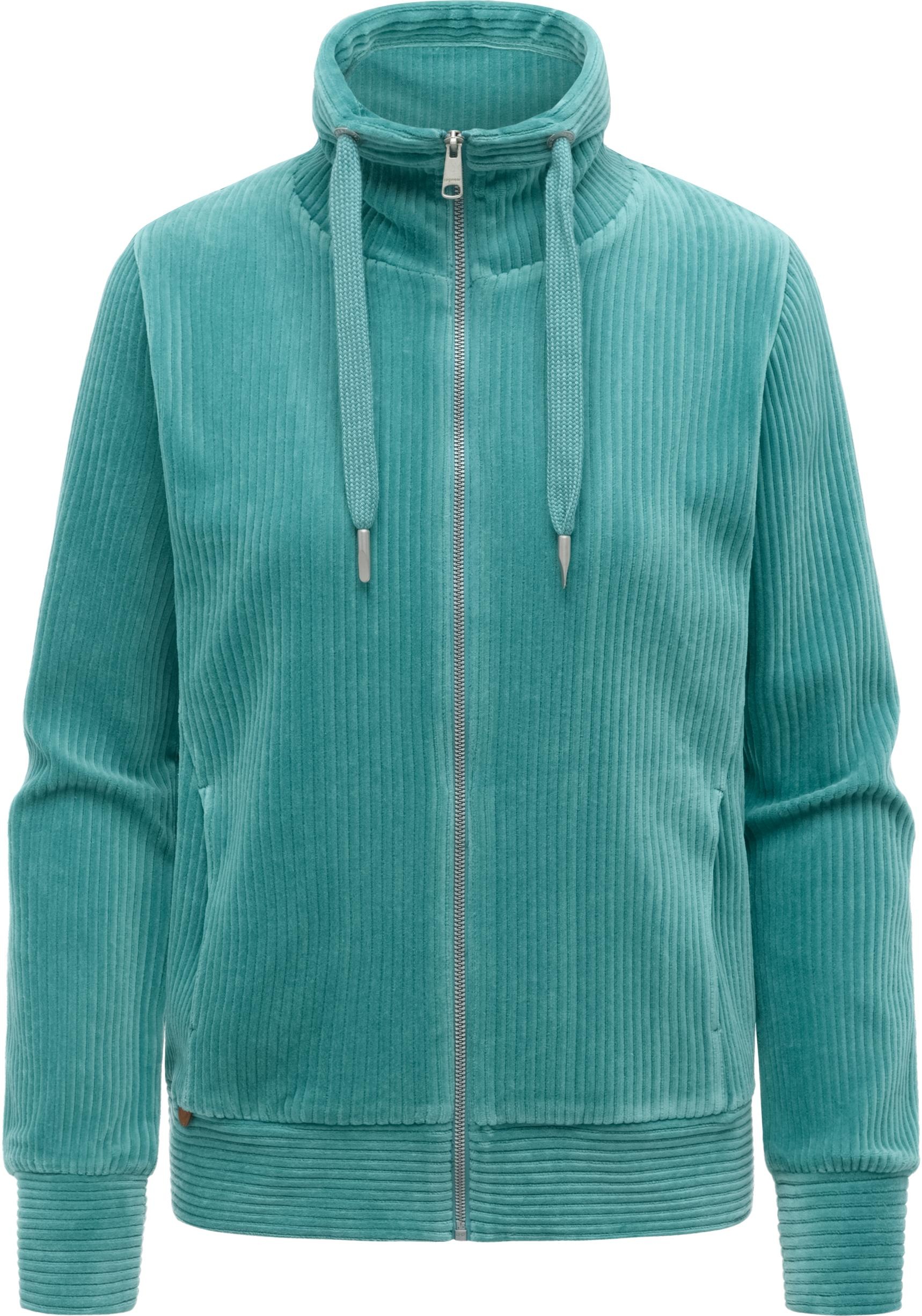 Ragwear Sweatjacke "Ronette Cordy" Zip-Jacke aus weichem Kord und hohem Kra günstig online kaufen