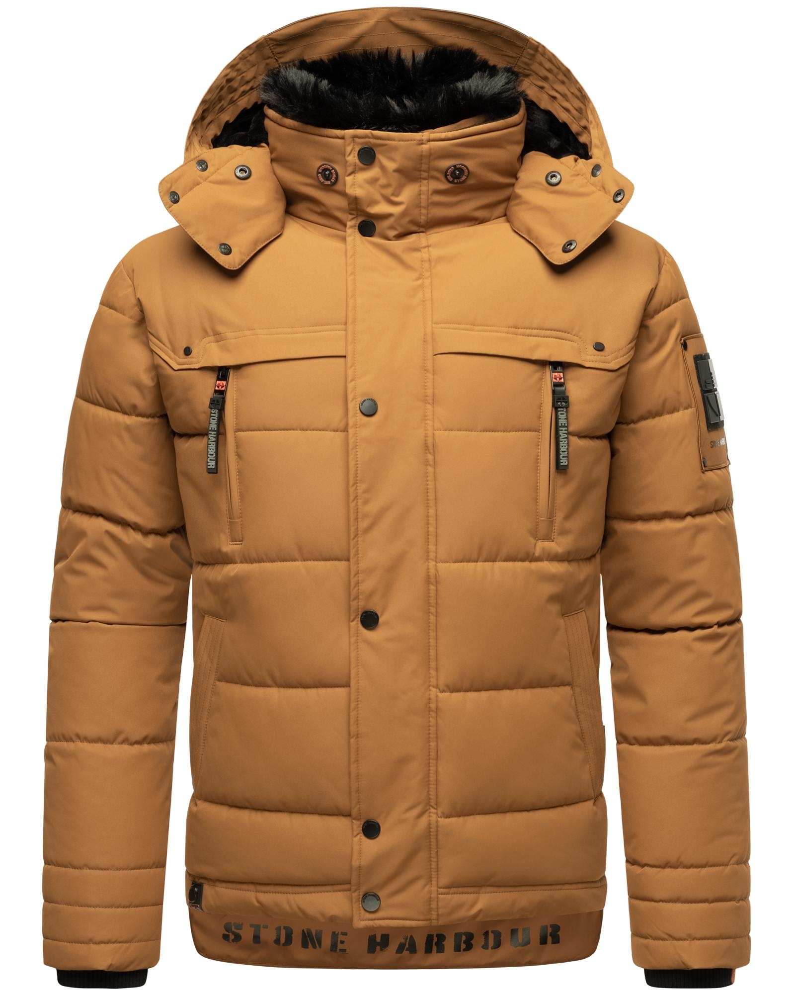 Stone Harbour Steppjacke »Witas«, mit Kapuze, gesteppte Herren Winterjacke mit abnehmbarer Kapuze