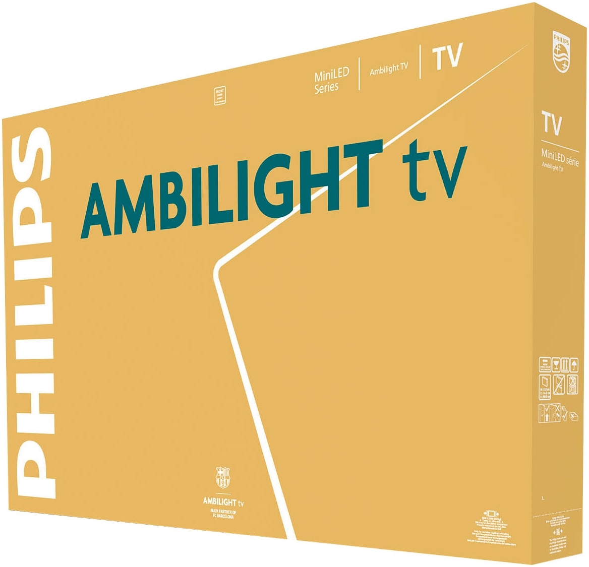 Philips Mini-LED-Fernseher »55MLED910/12«, 4K Ultra HD, Smart-TV