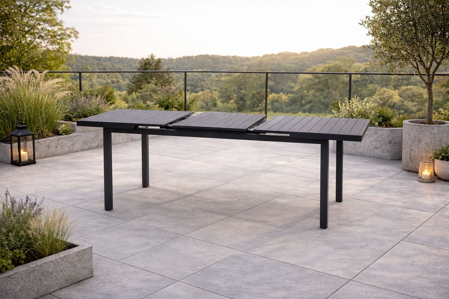 Destiny Garten-Essgruppe »COMO IMOLA Essgruppe 4 Se + Tisch 165/215x100cm« Set,  Tisch ausziehbar