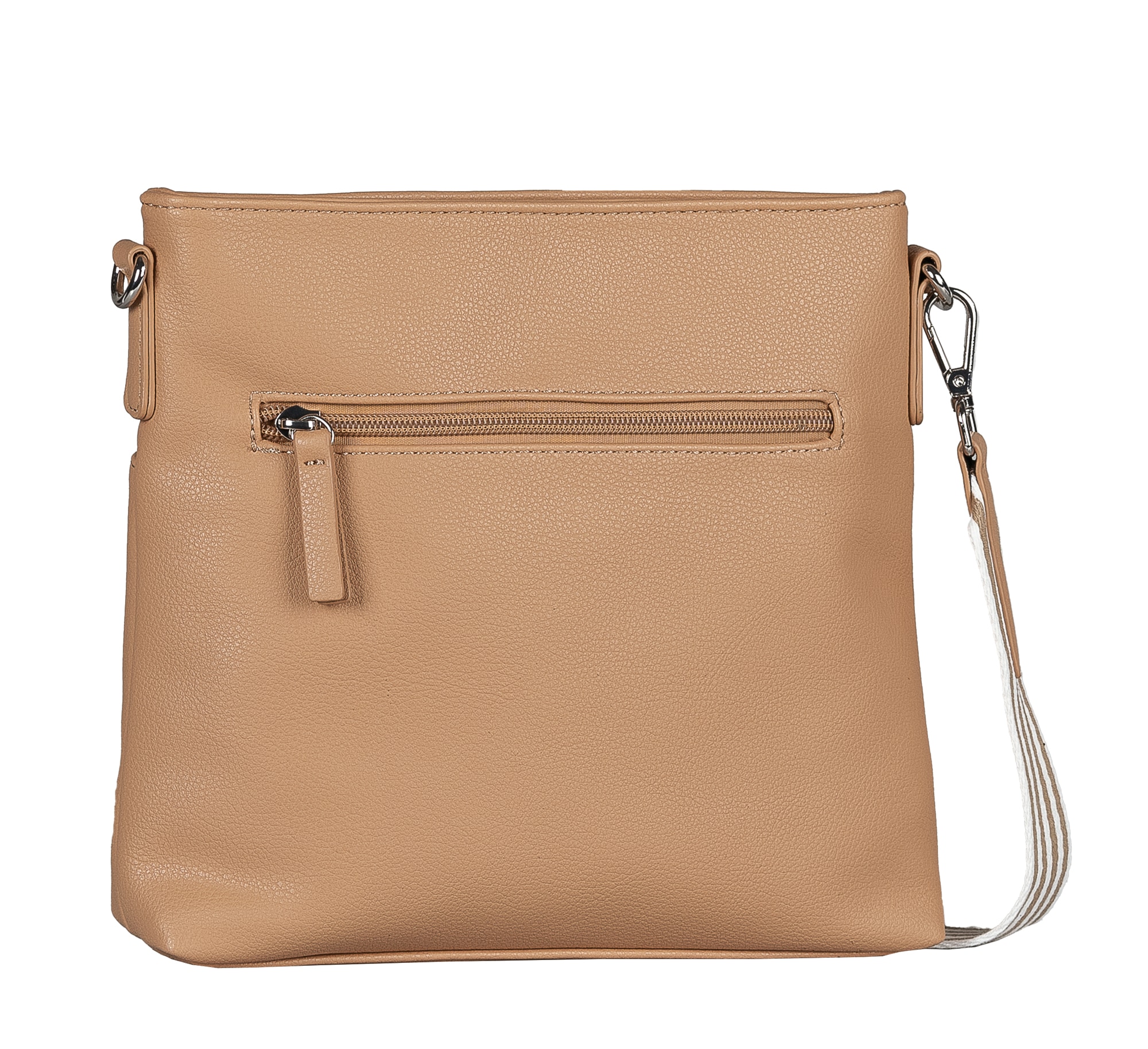 TOM TAILOR Umhängetasche »Orla Stripe« aus softem Kunstleder in modernem Look mit sommerlichem Stoffgurt