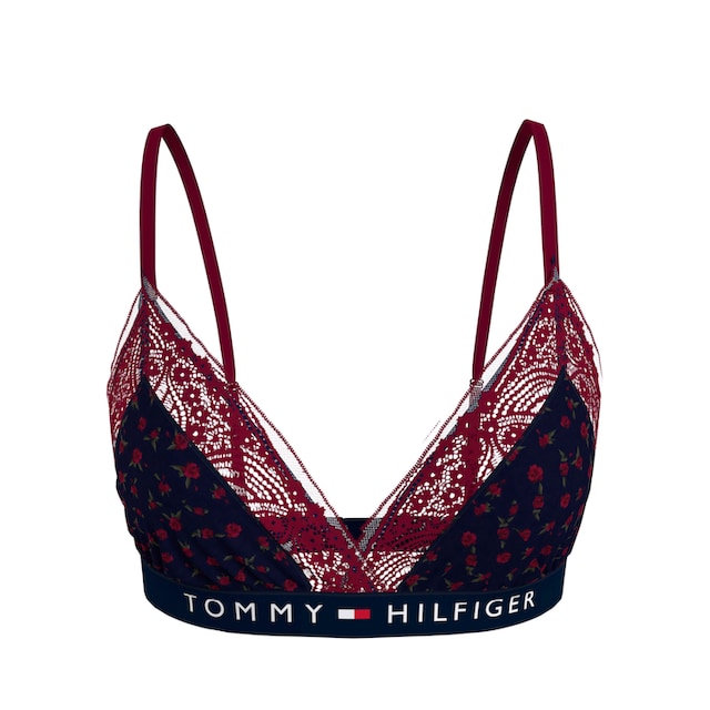 Tommy Hilfiger Underwear Triangel-BH, mit Spitzenkante und floralem Druck  kaufen | BAUR