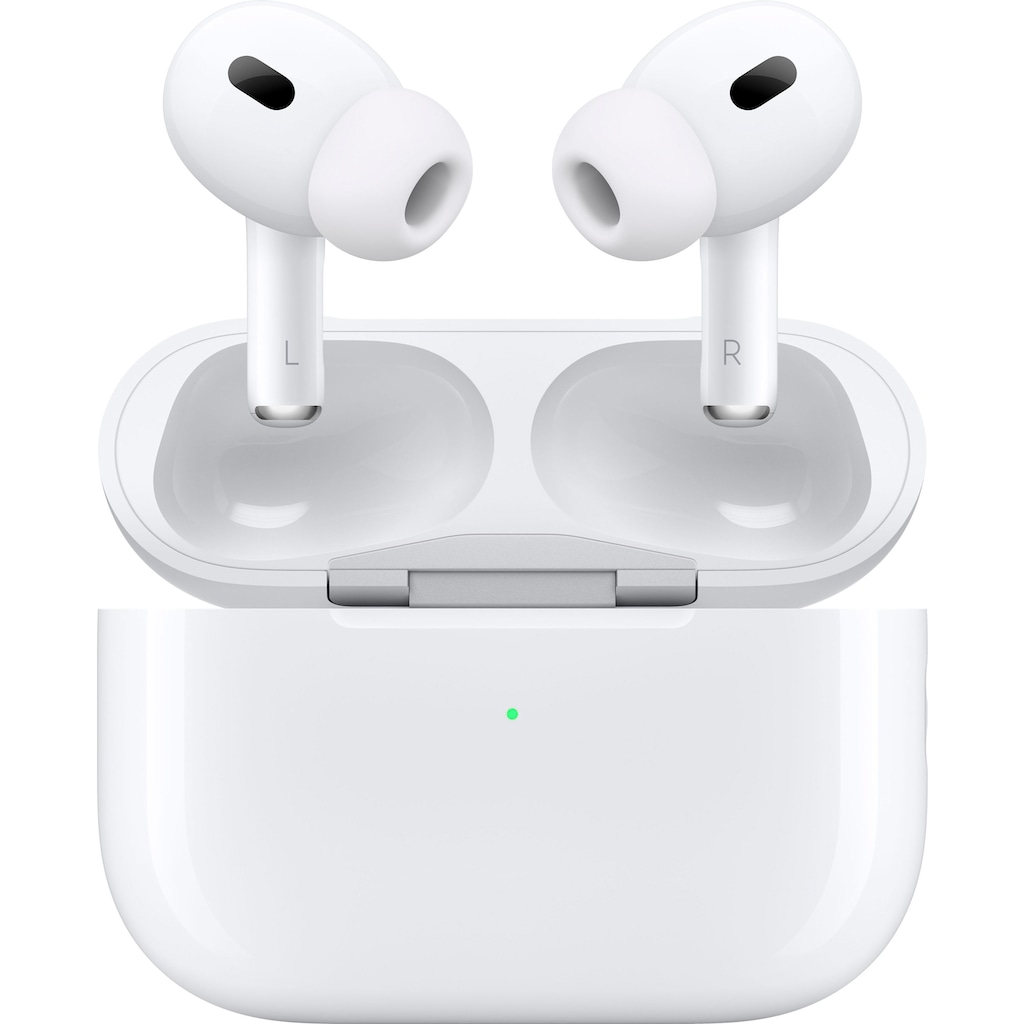 Apple In-Ear-Kopfhörer »AirPods Pro (2. Gen. 2023) mit MagSafe Case (USB-C)«, Bluetooth, Active Noise Cancelling (ANC)-Freisprechfunktion-Transparenzmodus-kompatibel mit Siri