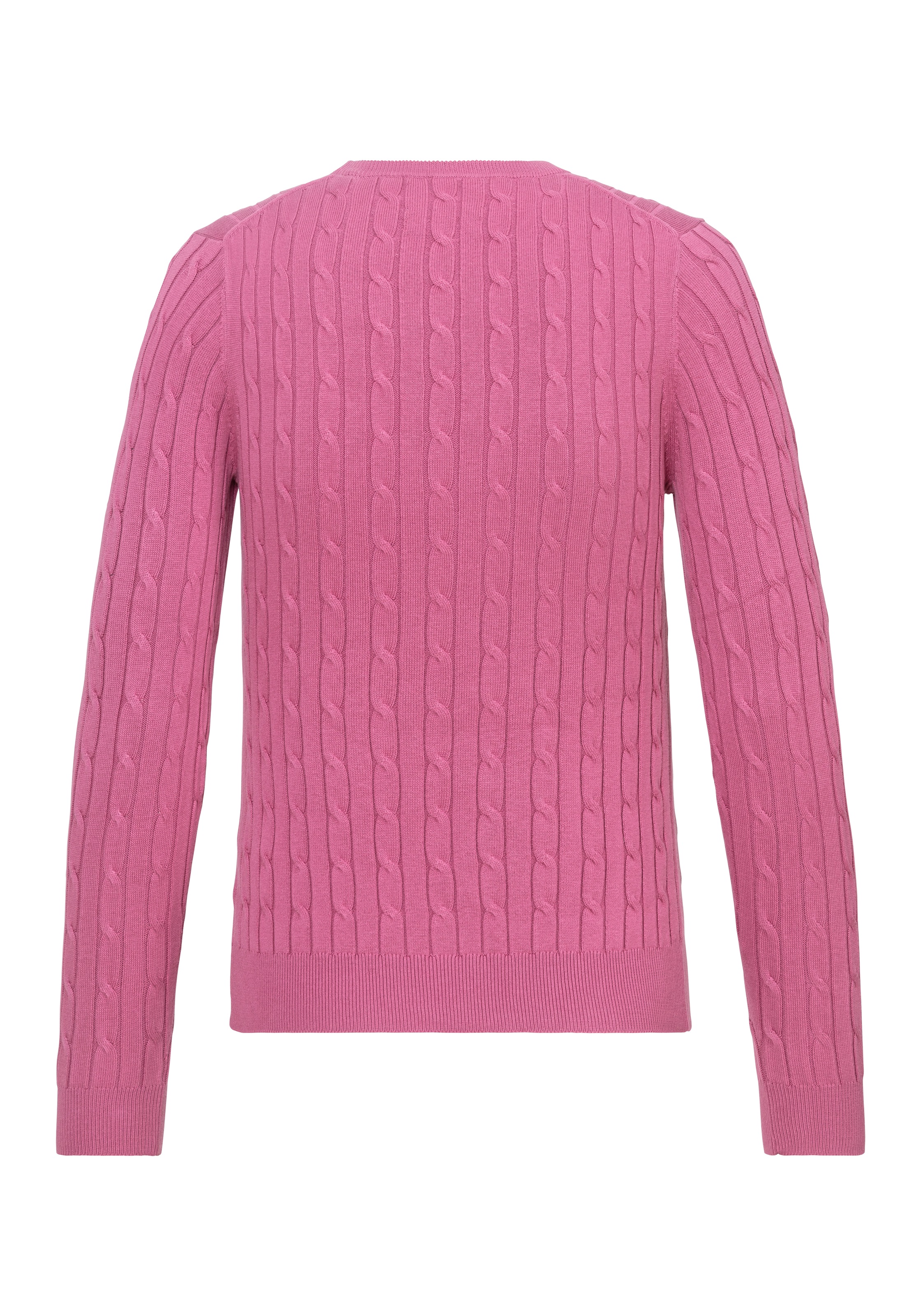 Gant Strickpullover "STRETCH COTTON CABLE C-NECK", mit Logostickerei auf de günstig online kaufen