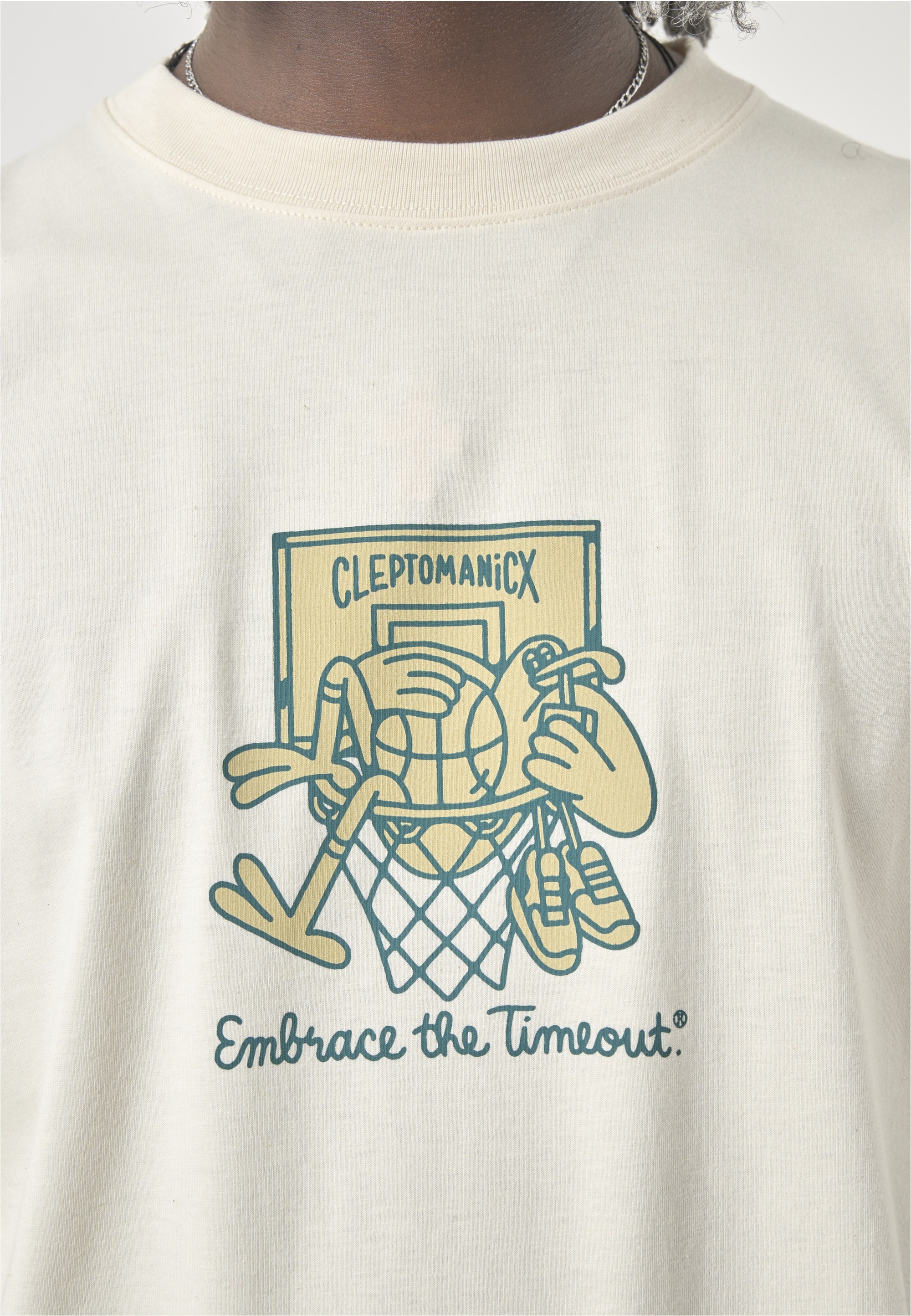 Cleptomanicx T-Shirt »Classic Tee Embrace Basket«, in locker geschnittener Form